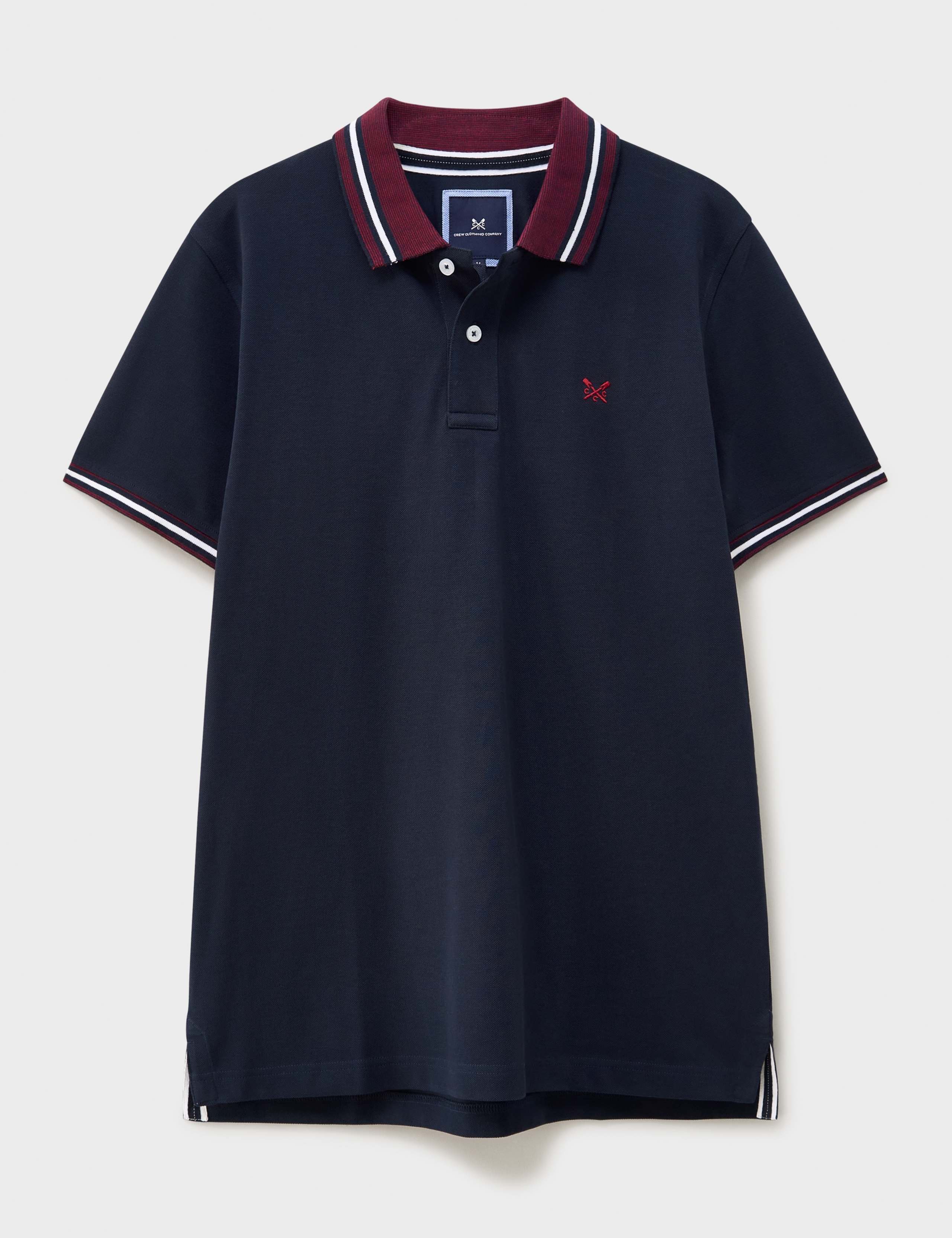 Pure Cotton Two Tone Collar Polo Shirt 2 of 6
