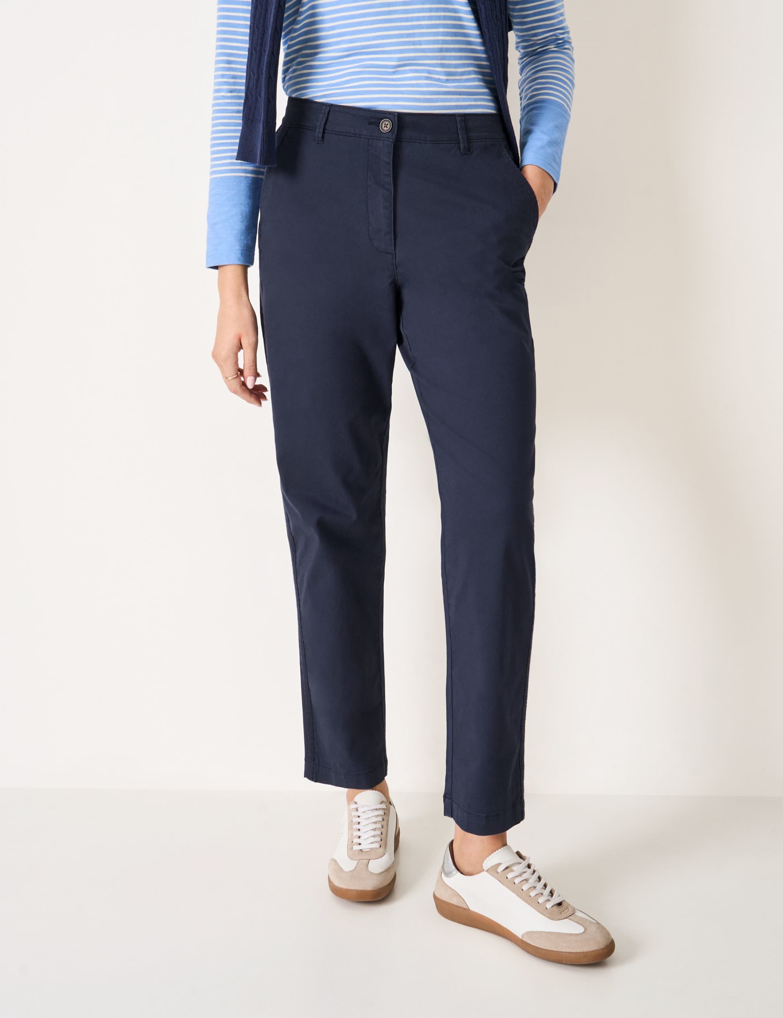 Cotton Rich Relaxed Tapered Chinos 3 of 5