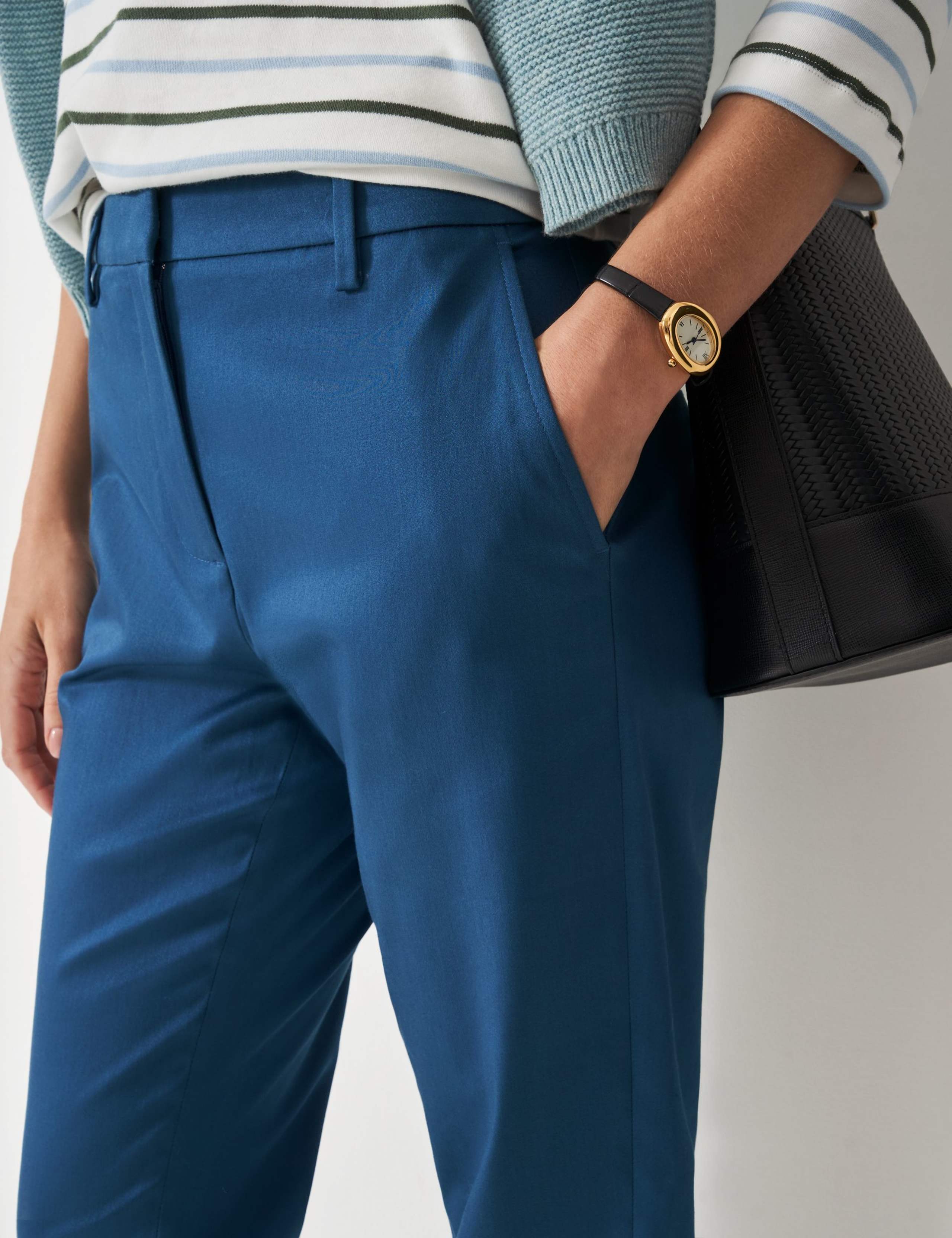 Cotton Rich Straight Leg Ankle Grazer Chinos 5 of 5