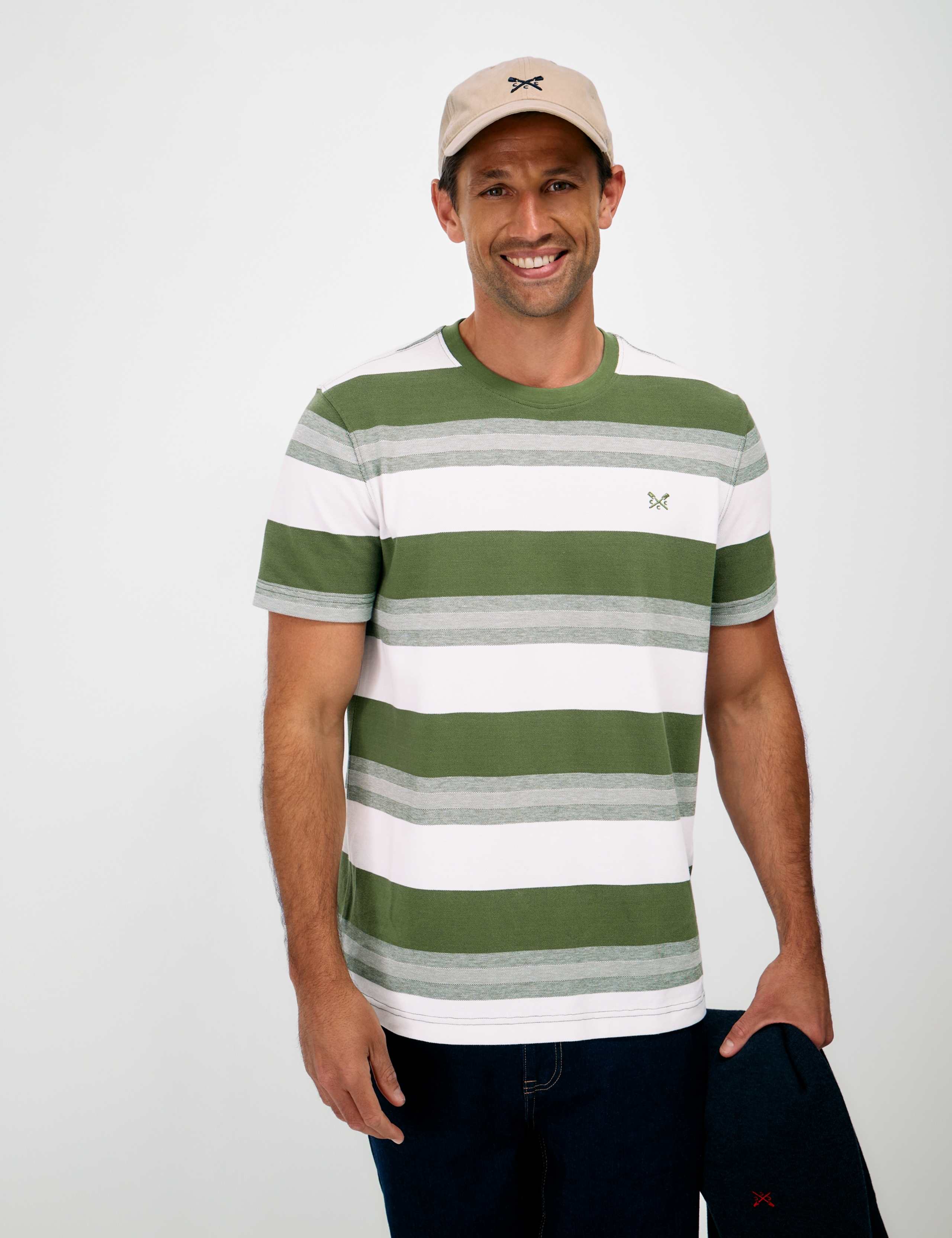Striped Oxford Cotton T Shirt 3 of 5
