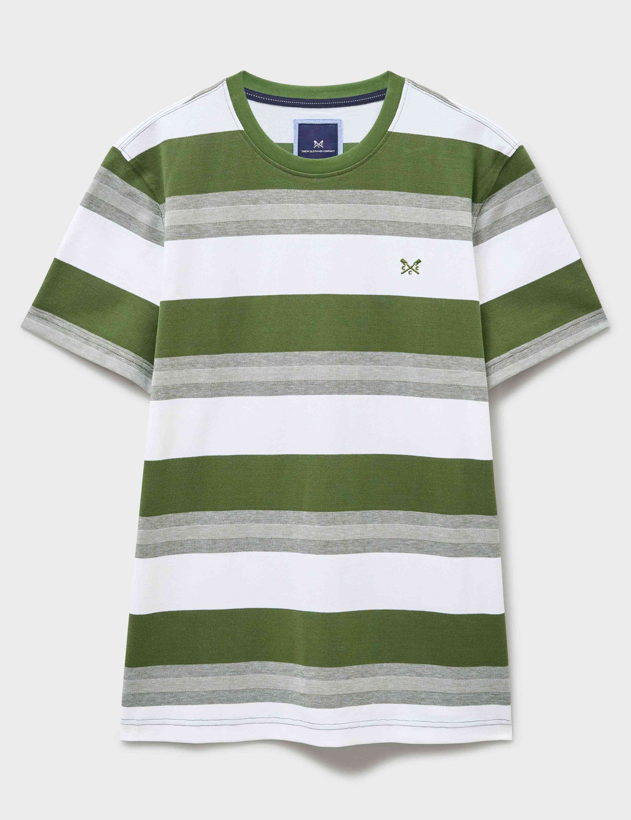 Striped Oxford Cotton T Shirt 2 of 5