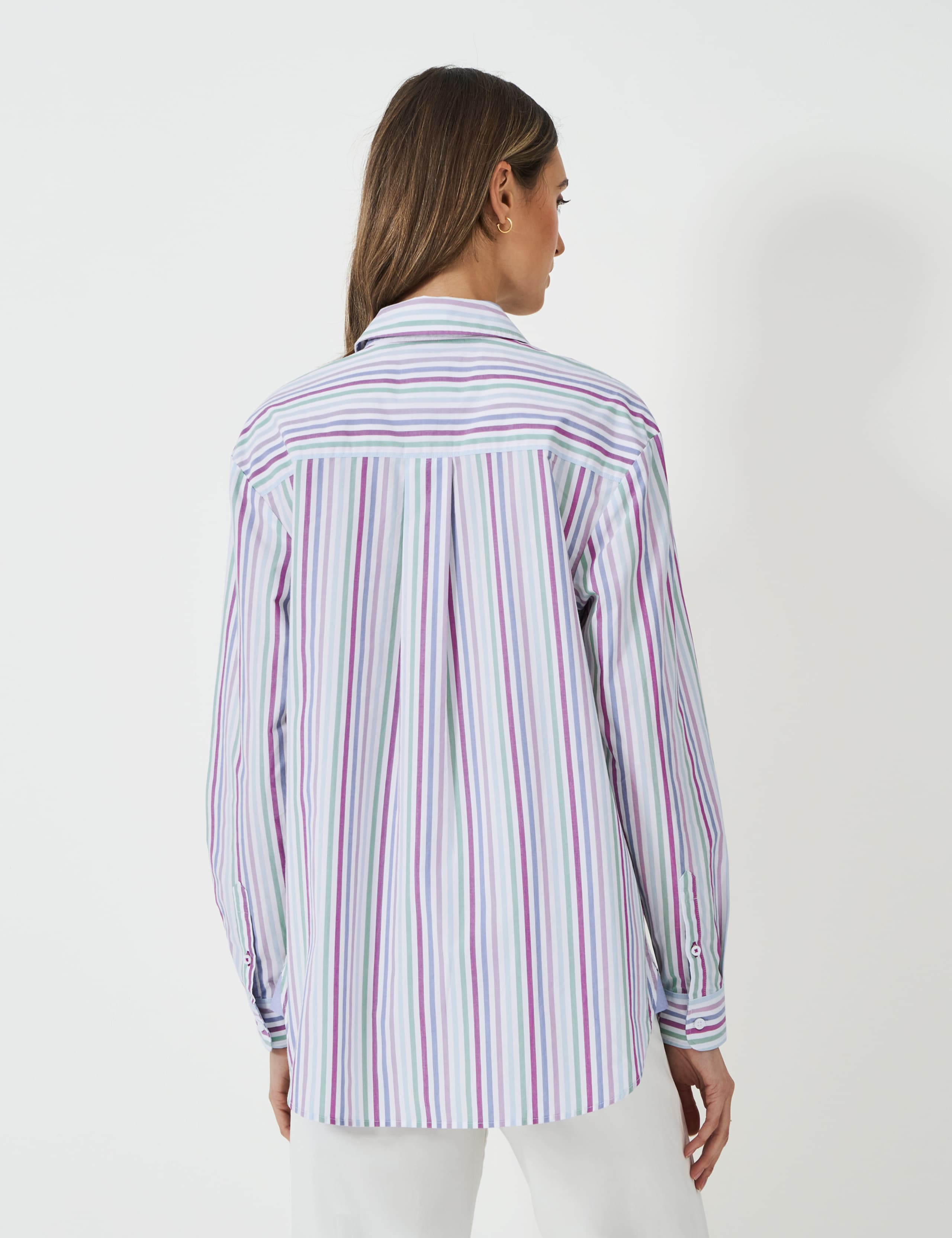 Pure Cotton Striped Button Through Shirt 4 of 5
