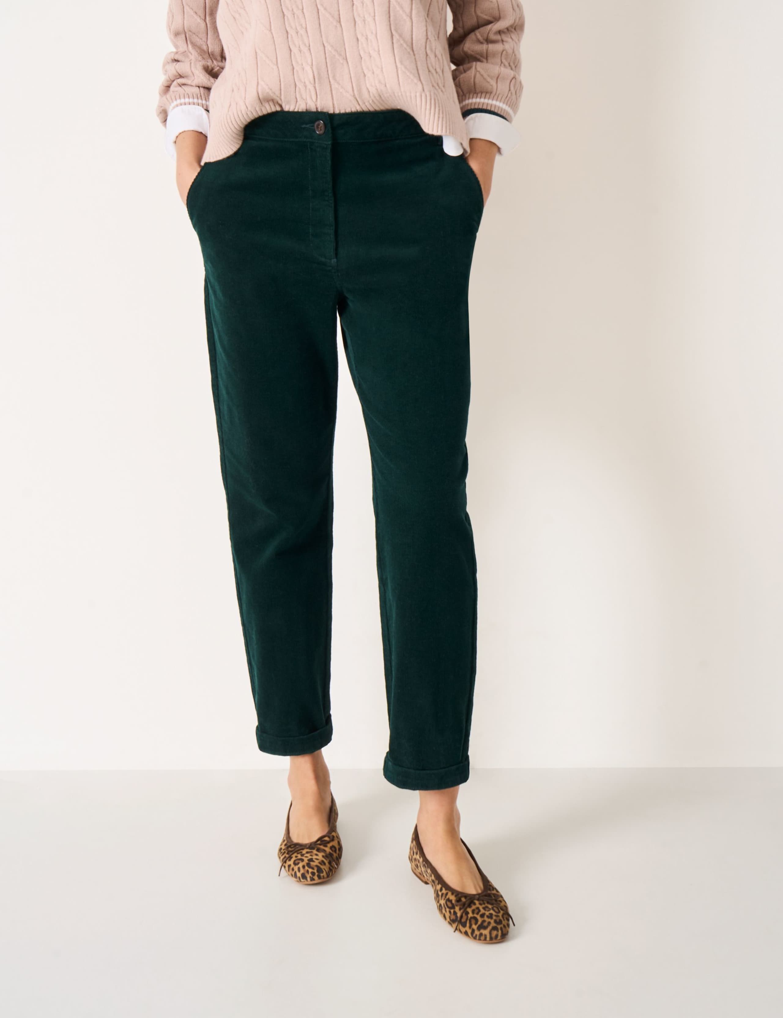 Cotton Rich Cord Tapered Trousers 5 of 5