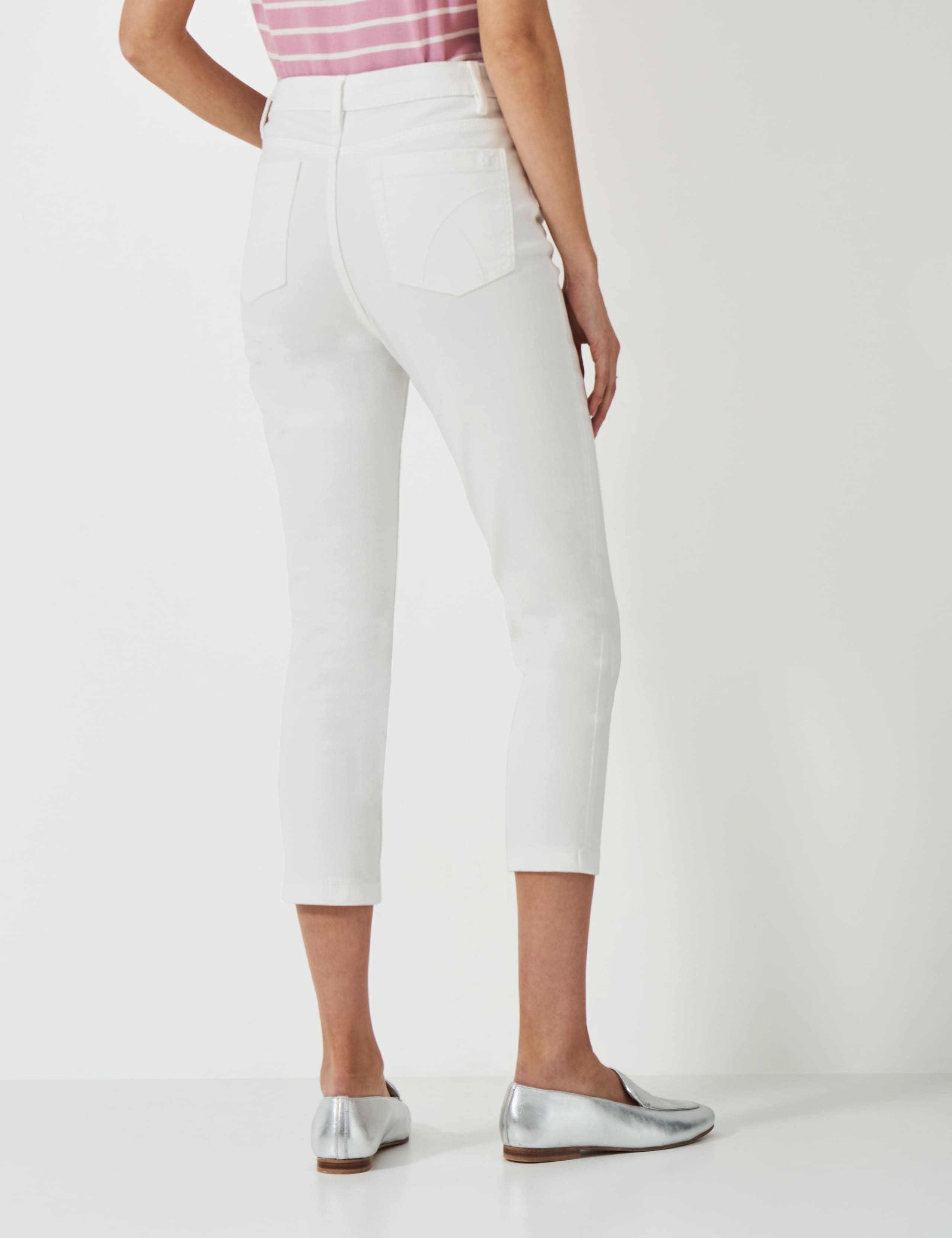 High Waisted Skinny Cropped Jeans 4 of 5
