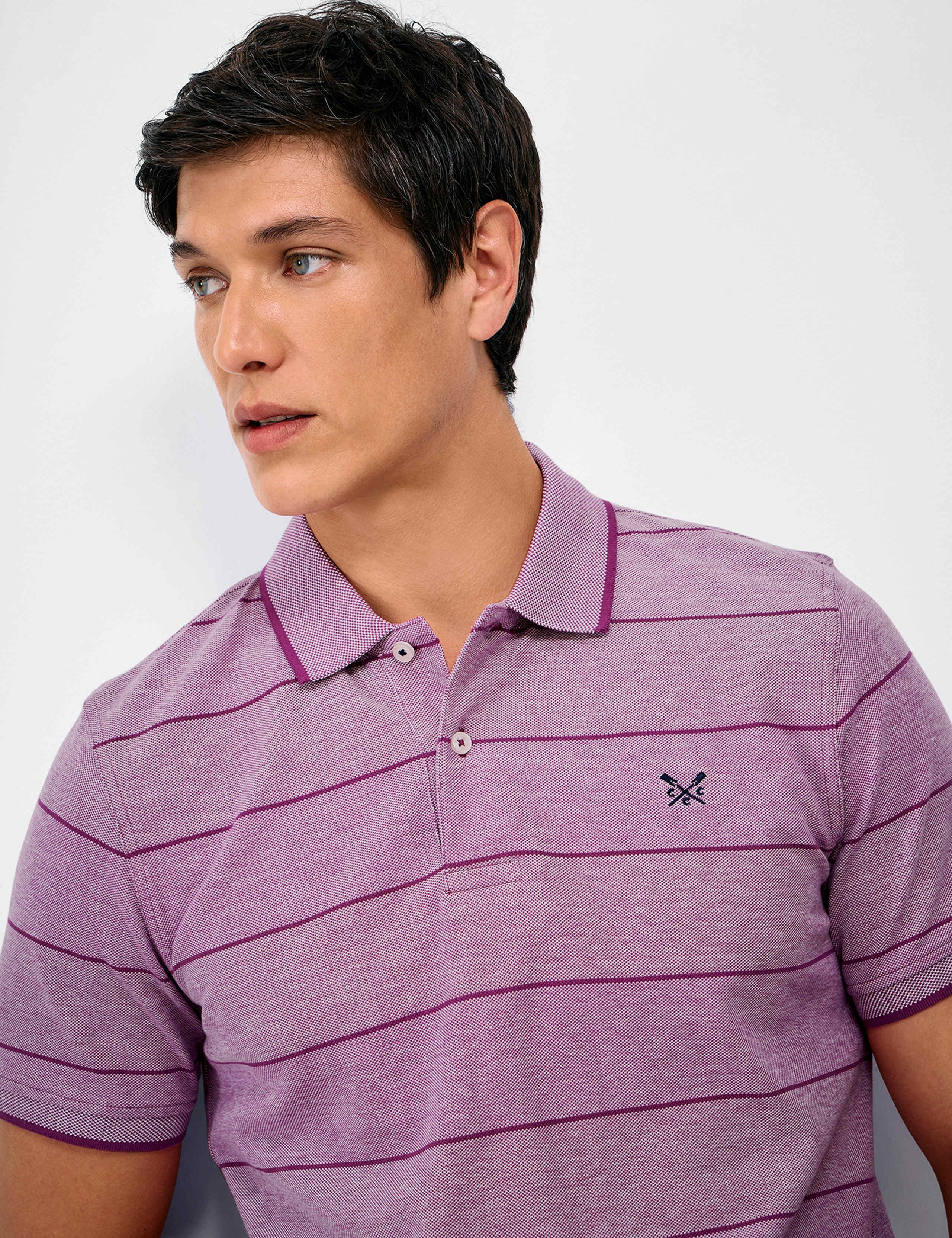 Pure Cotton Oxford Stripe Polo Shirt 5 of 5