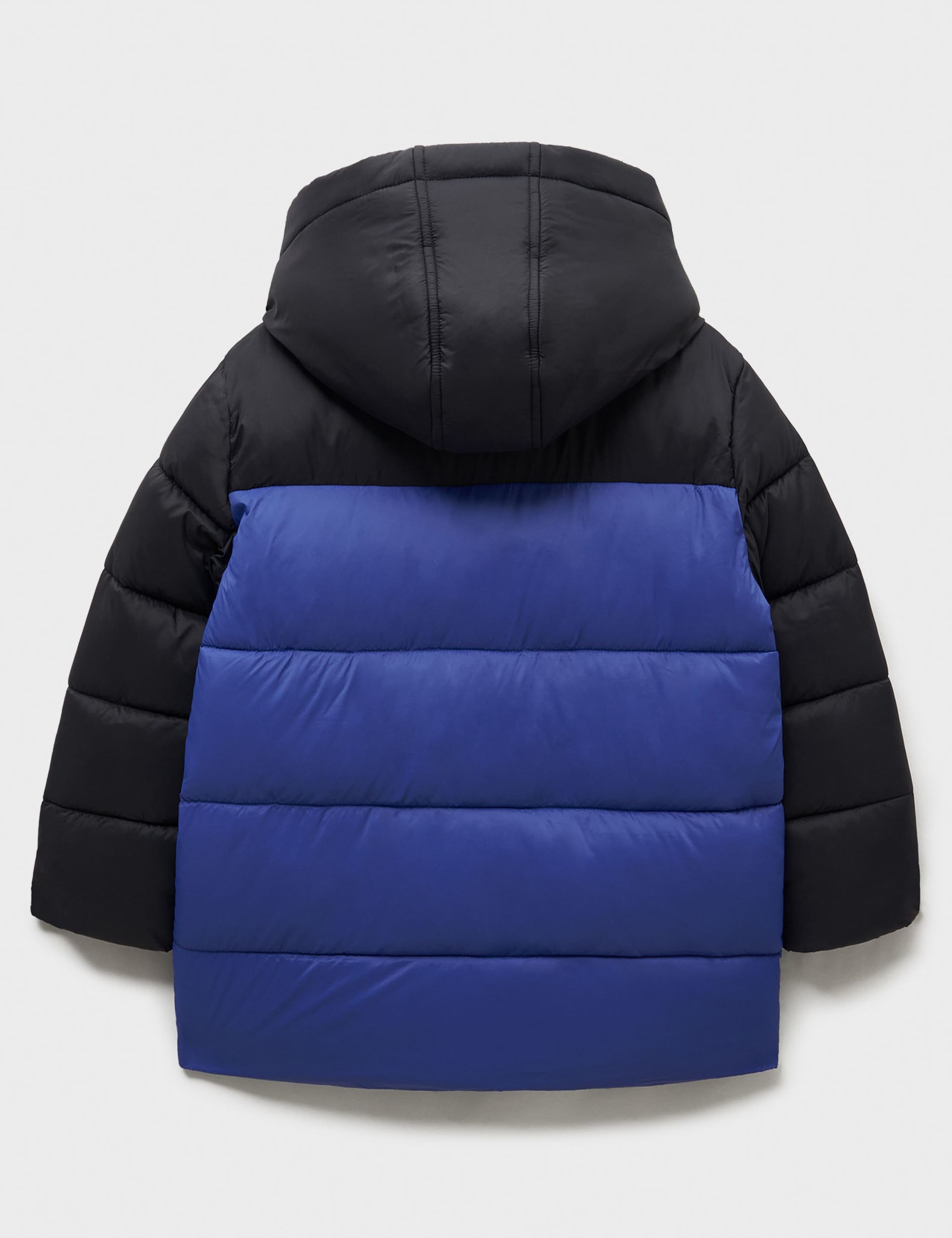 Colourblock Hooded Puffer Coat (3-12 Yrs) 3 of 3