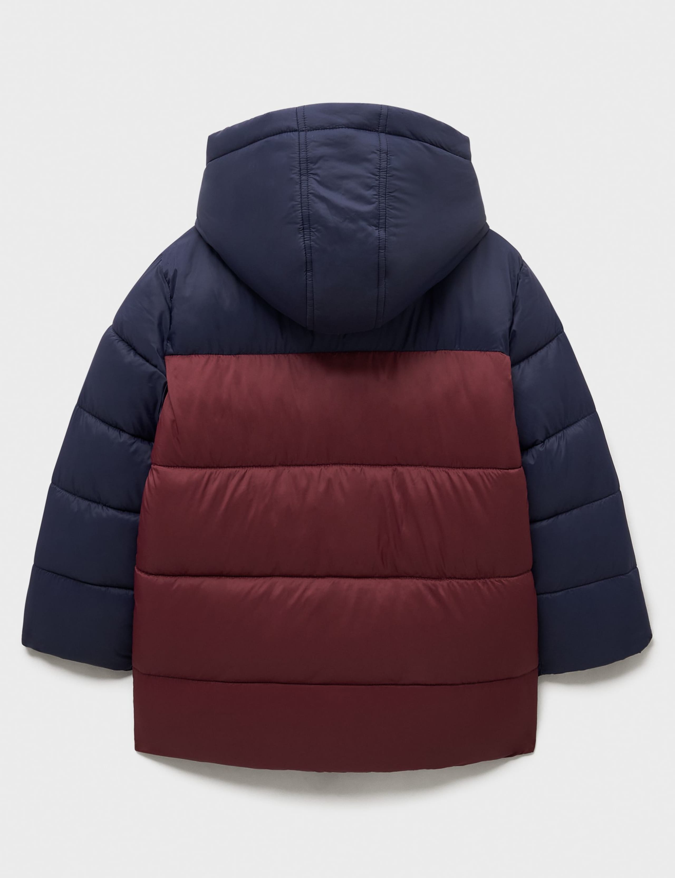 Colourblock Hooded Puffer Coat (3-12 Yrs) 3 of 3