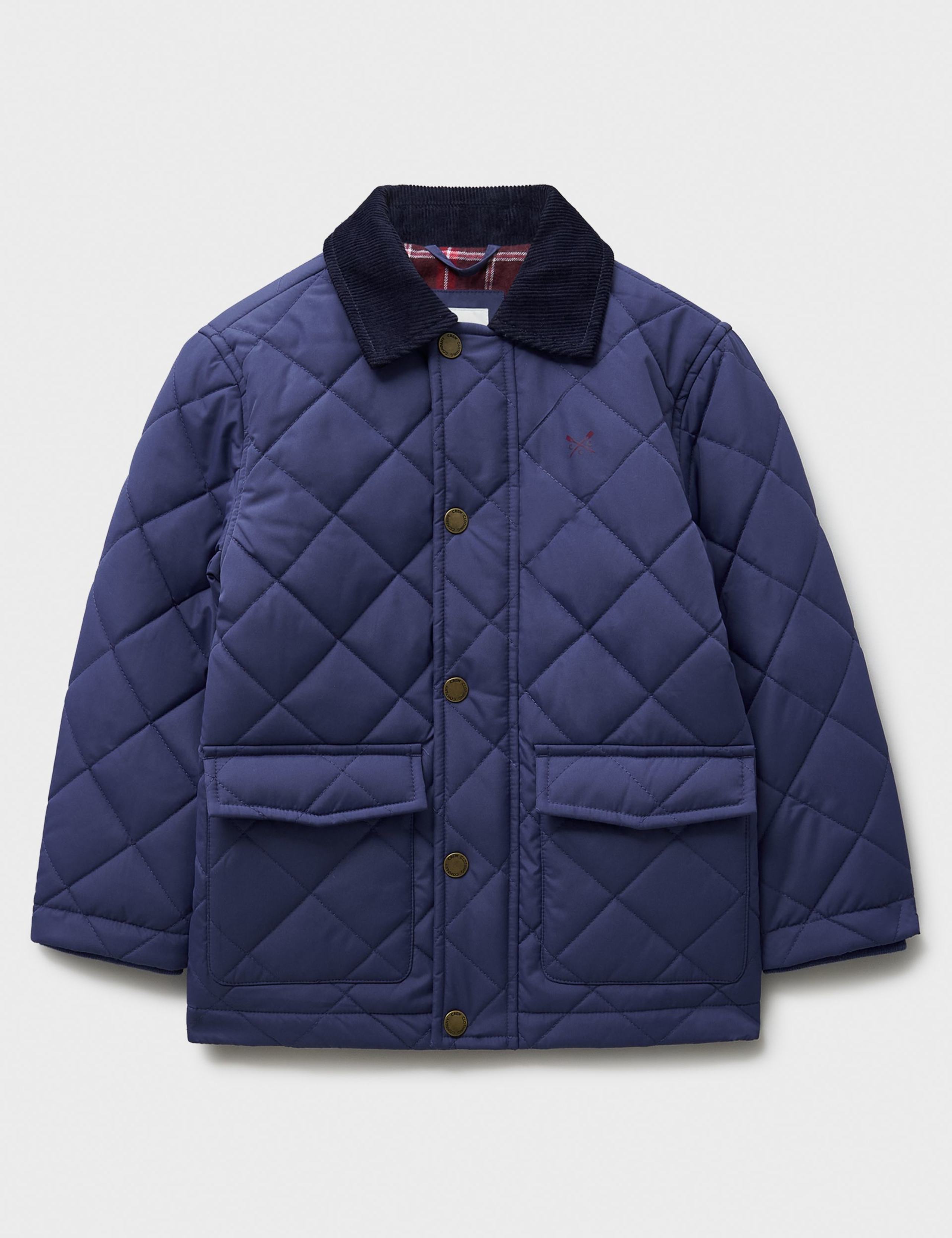 Quilted Contrast Collar Jacket (3-12 Yrs) 1 of 3
