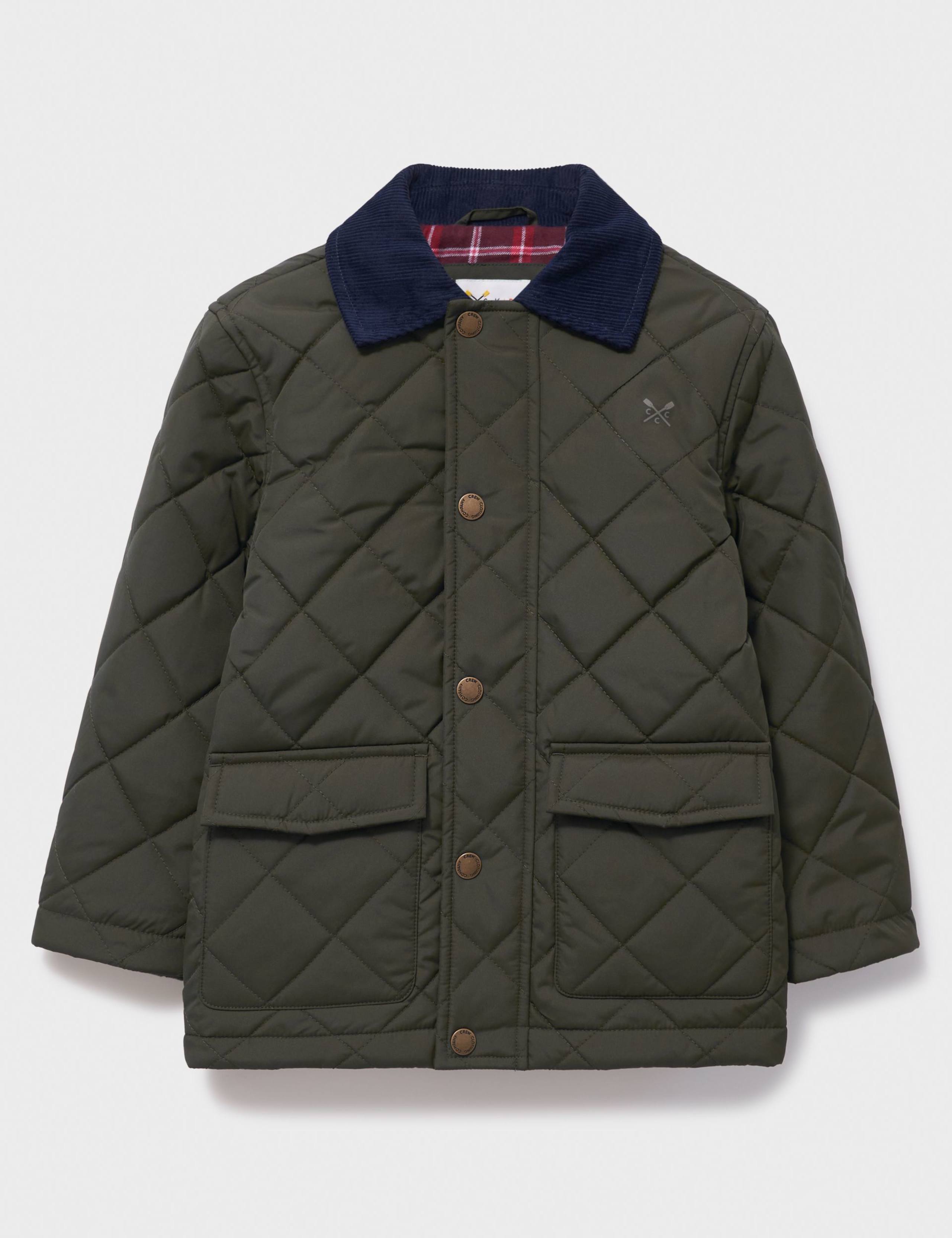 Quilted Contrast Collar Jacket (3-12 Yrs) 1 of 3
