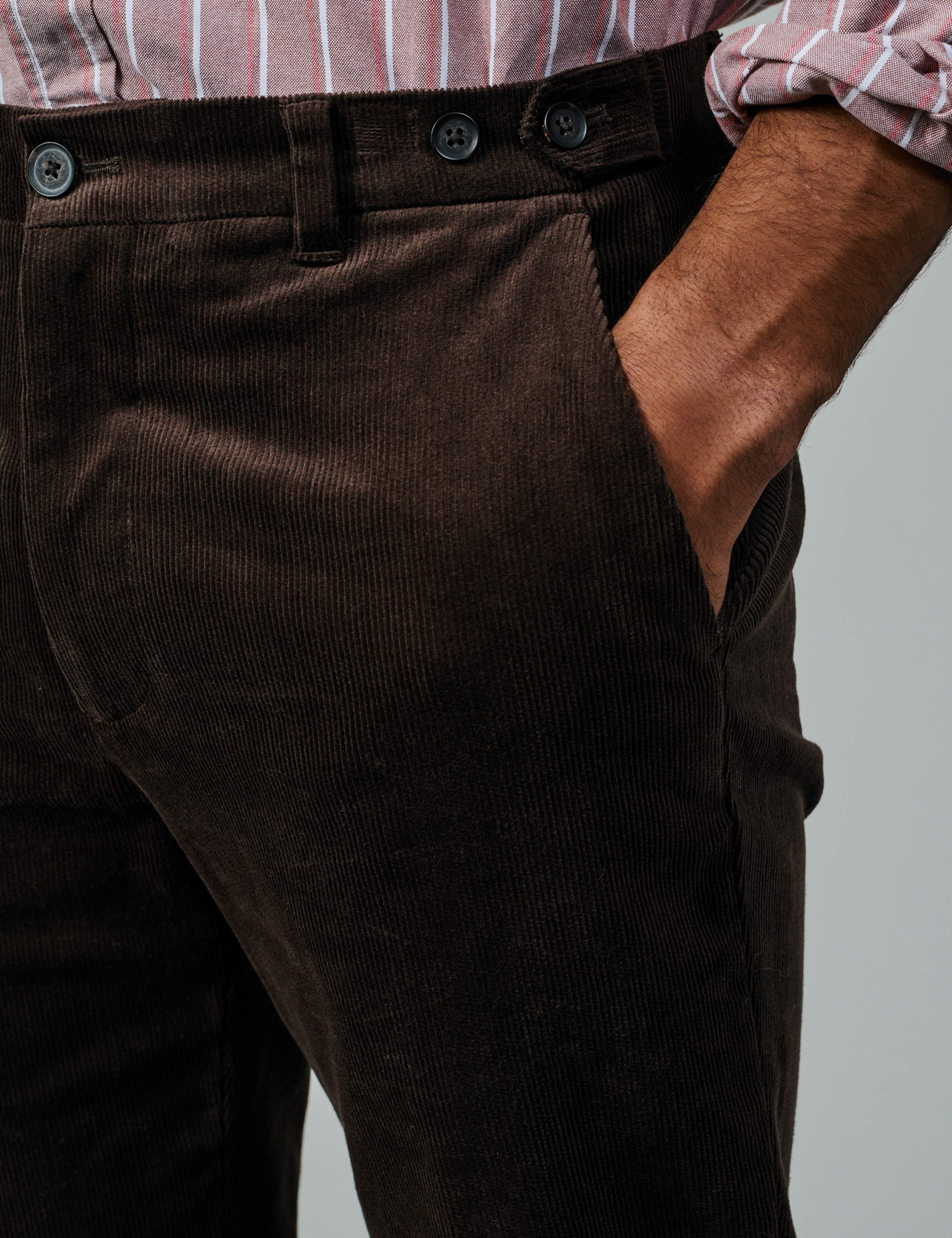 Tailored Fit Cotton Rich Textured Suit Trousers 5 of 5