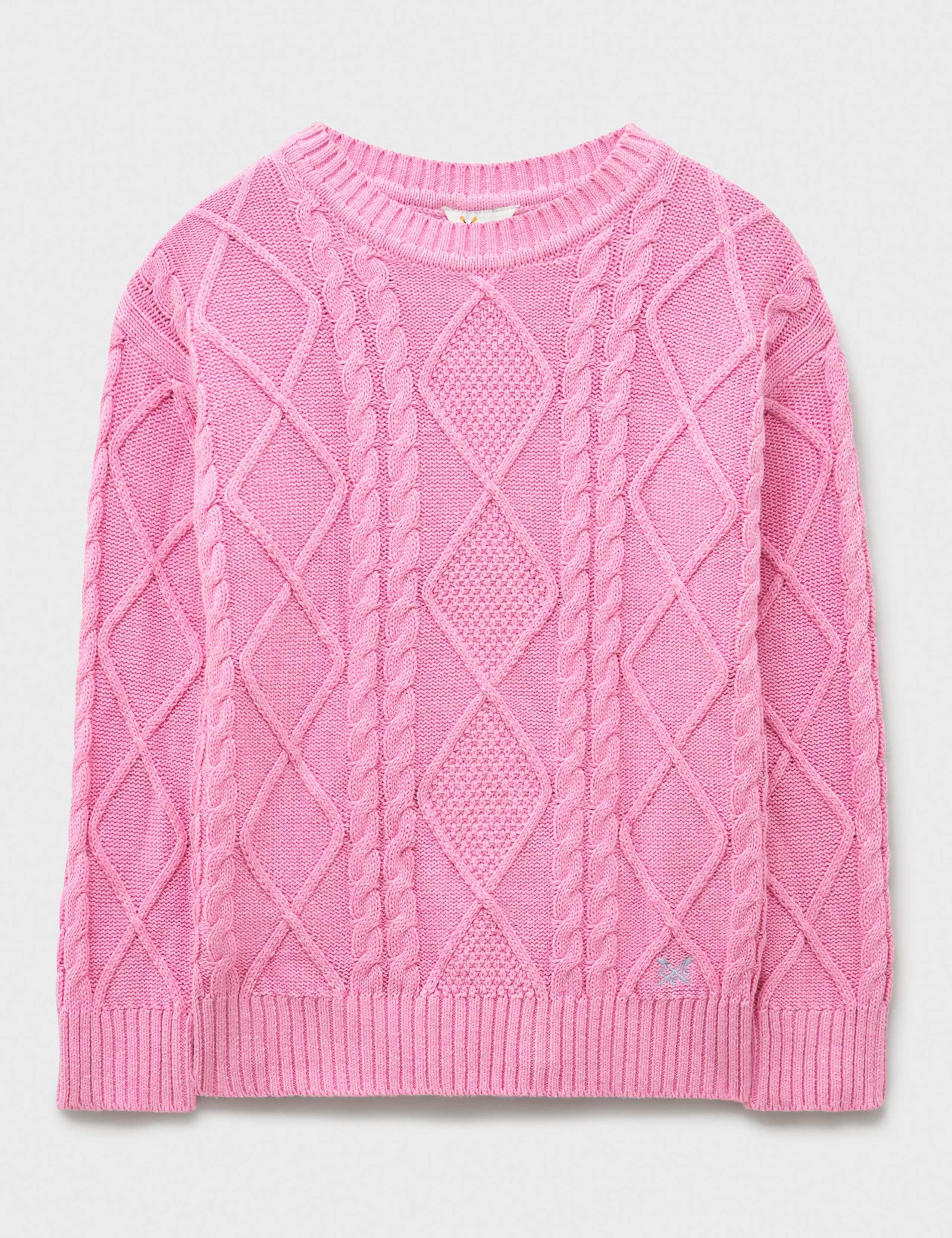 Pure Cotton Cable Knit Jumper (3-12 Yrs) 1 of 3