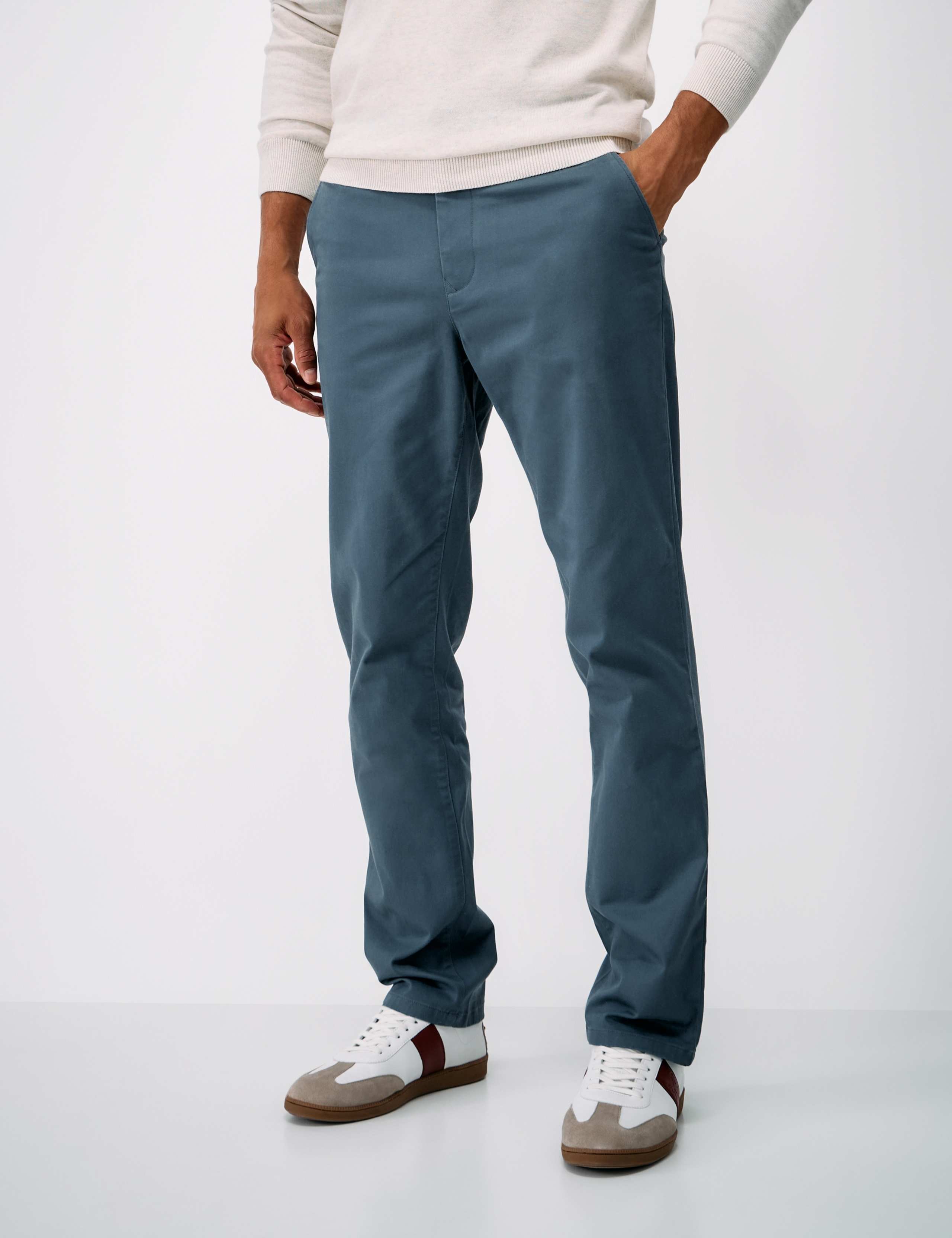 Regular Fit Cotton Rich Stretch Chinos 2 of 4
