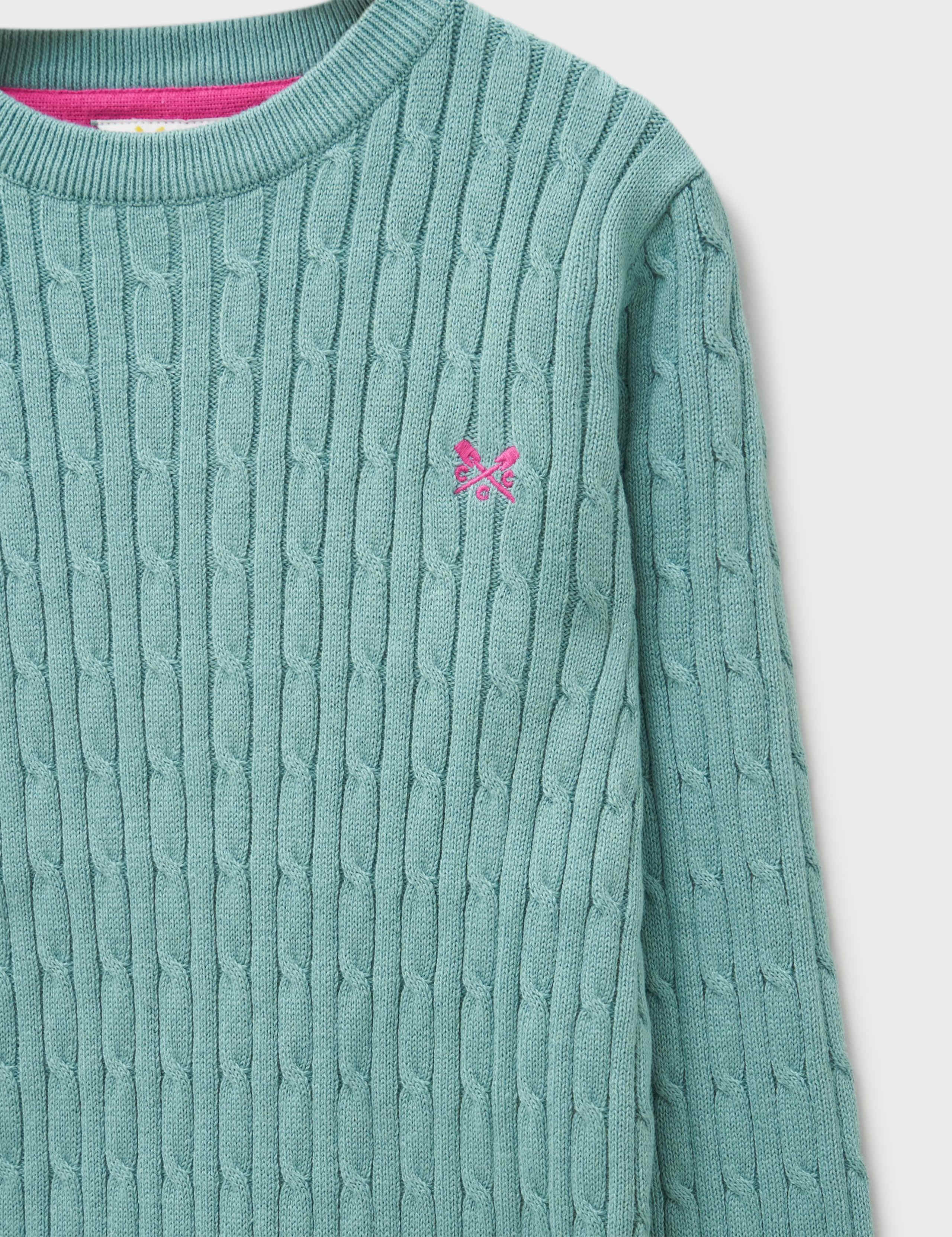 Pure Cotton Cable Knit Jumper (3-12 Yrs) 2 of 3