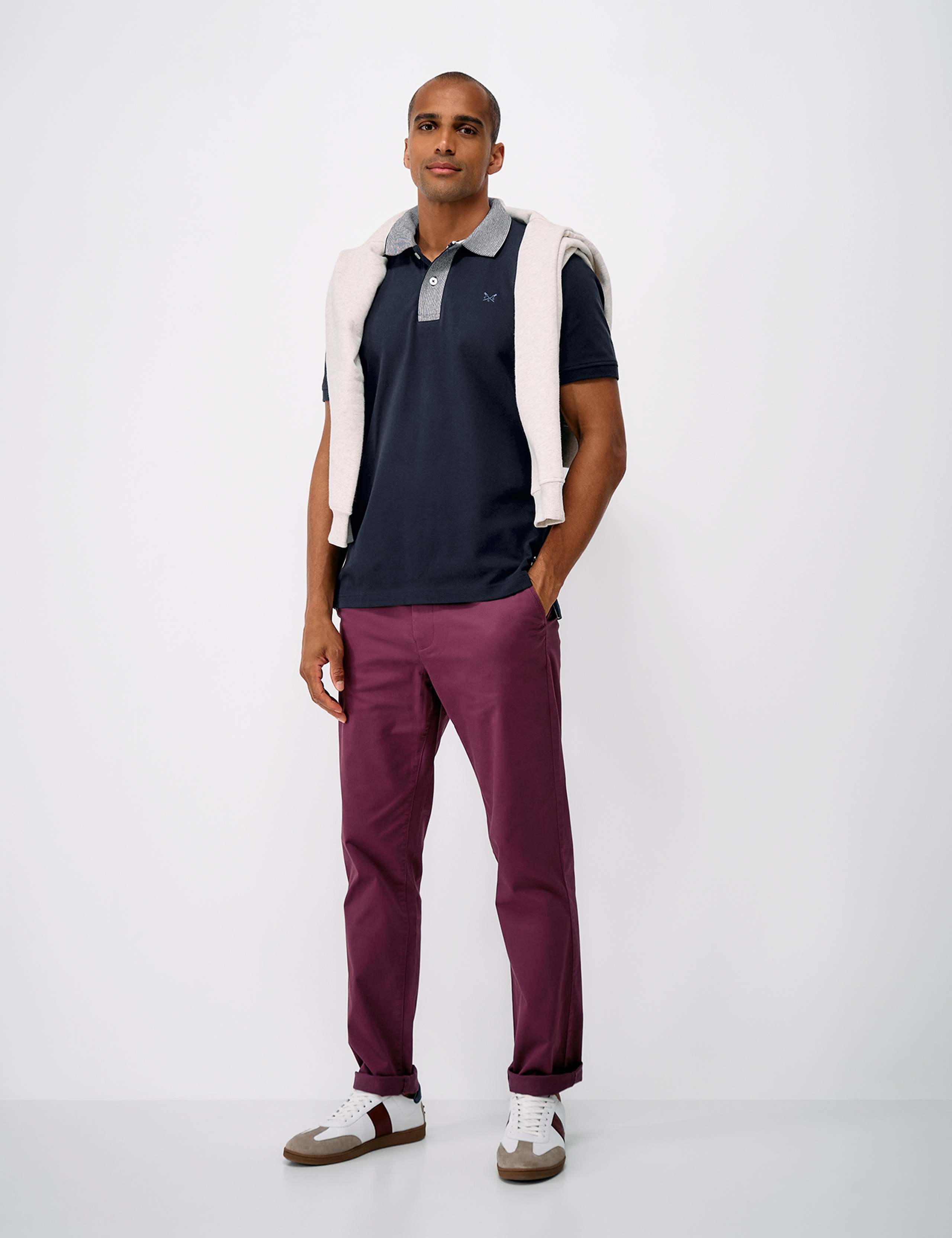 Pure Cotton Contrast Collar Polo Shirt 1 of 6