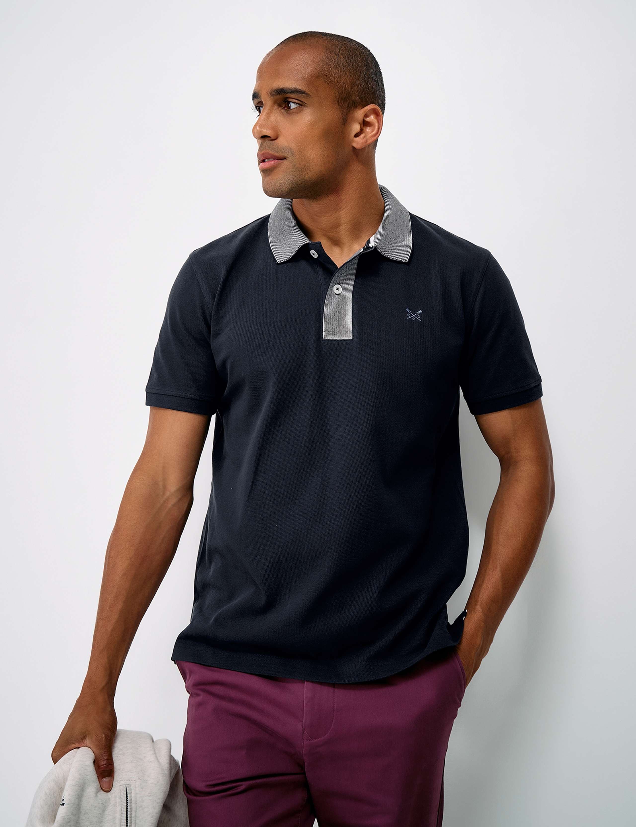 Pure Cotton Contrast Collar Polo Shirt 3 of 6