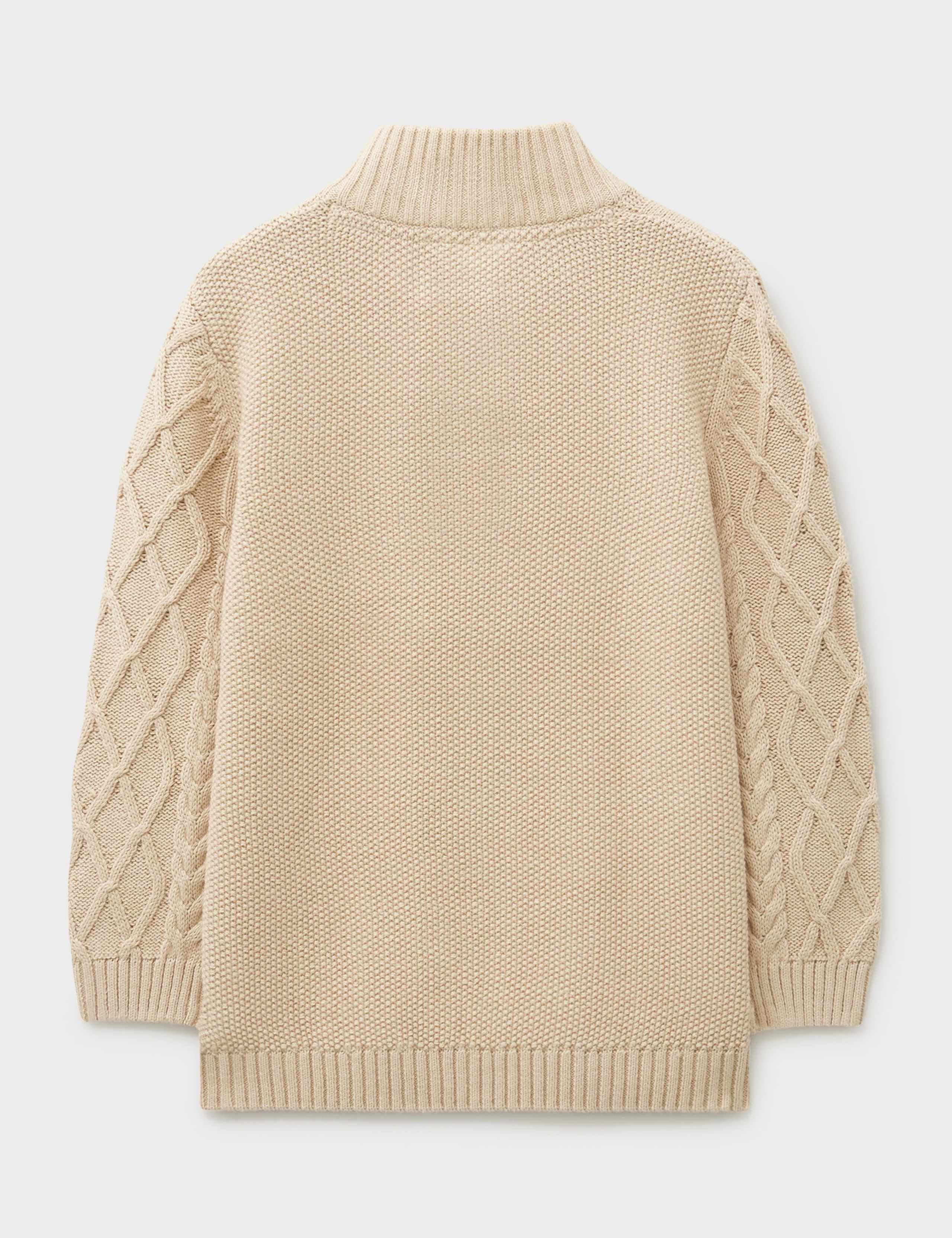 Cotton Blend Cable Knit Jumper (3-12 Yrs) 3 of 3