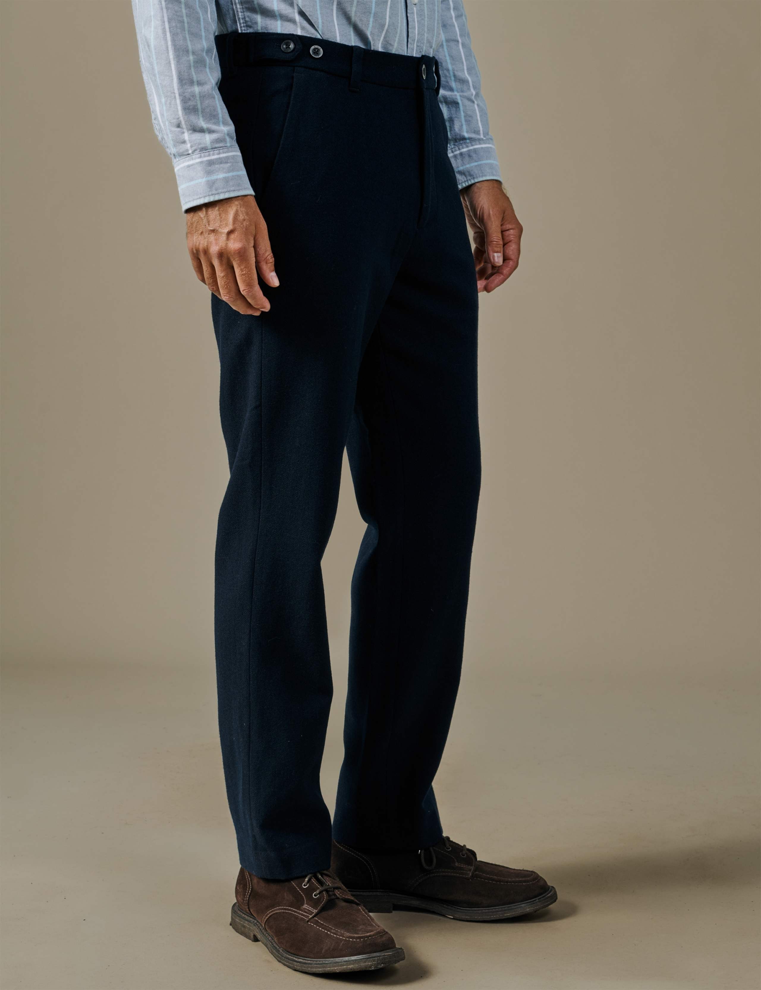 Tailored Fit Pure Wool Plain Suit Trousers 2 of 5