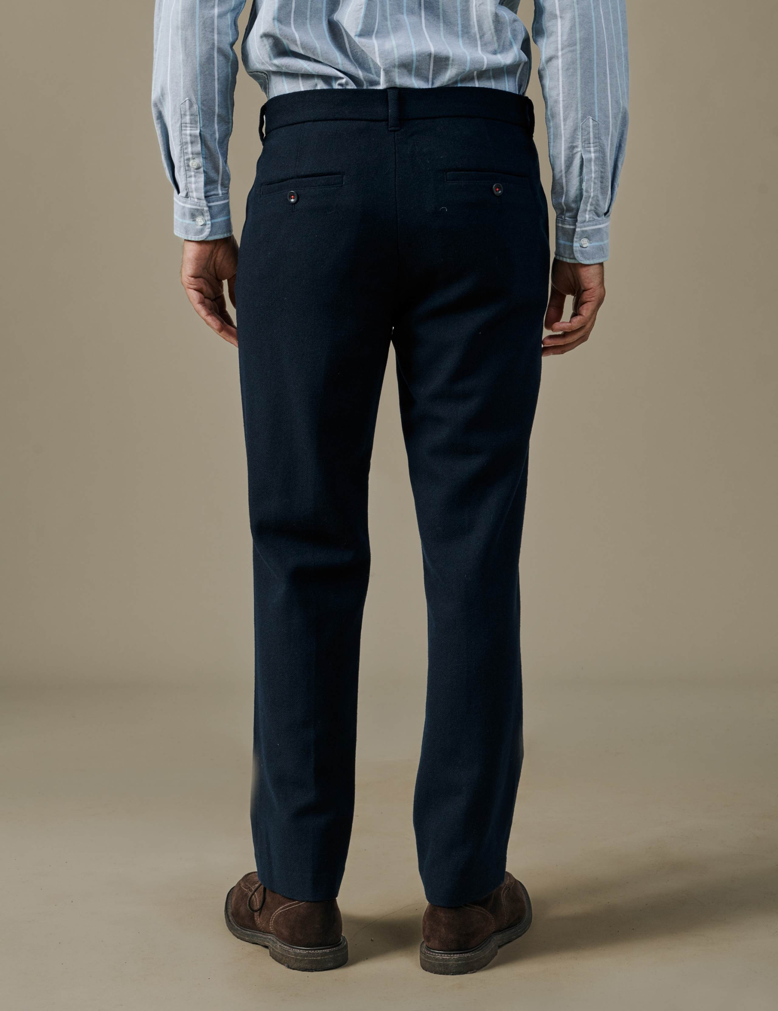 Tailored Fit Pure Wool Plain Suit Trousers 3 of 5