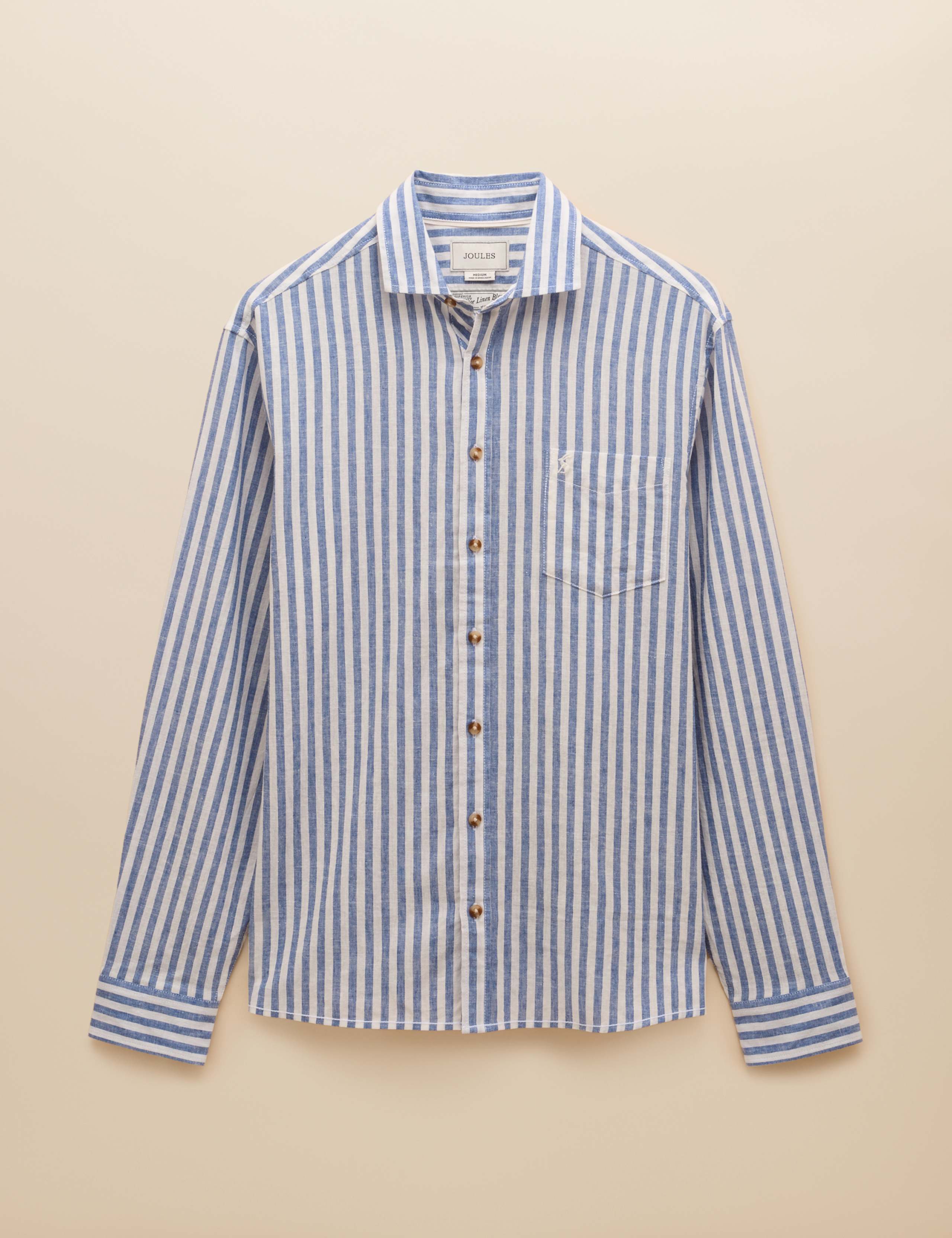 Linen Blend Striped Shirt 2 of 7