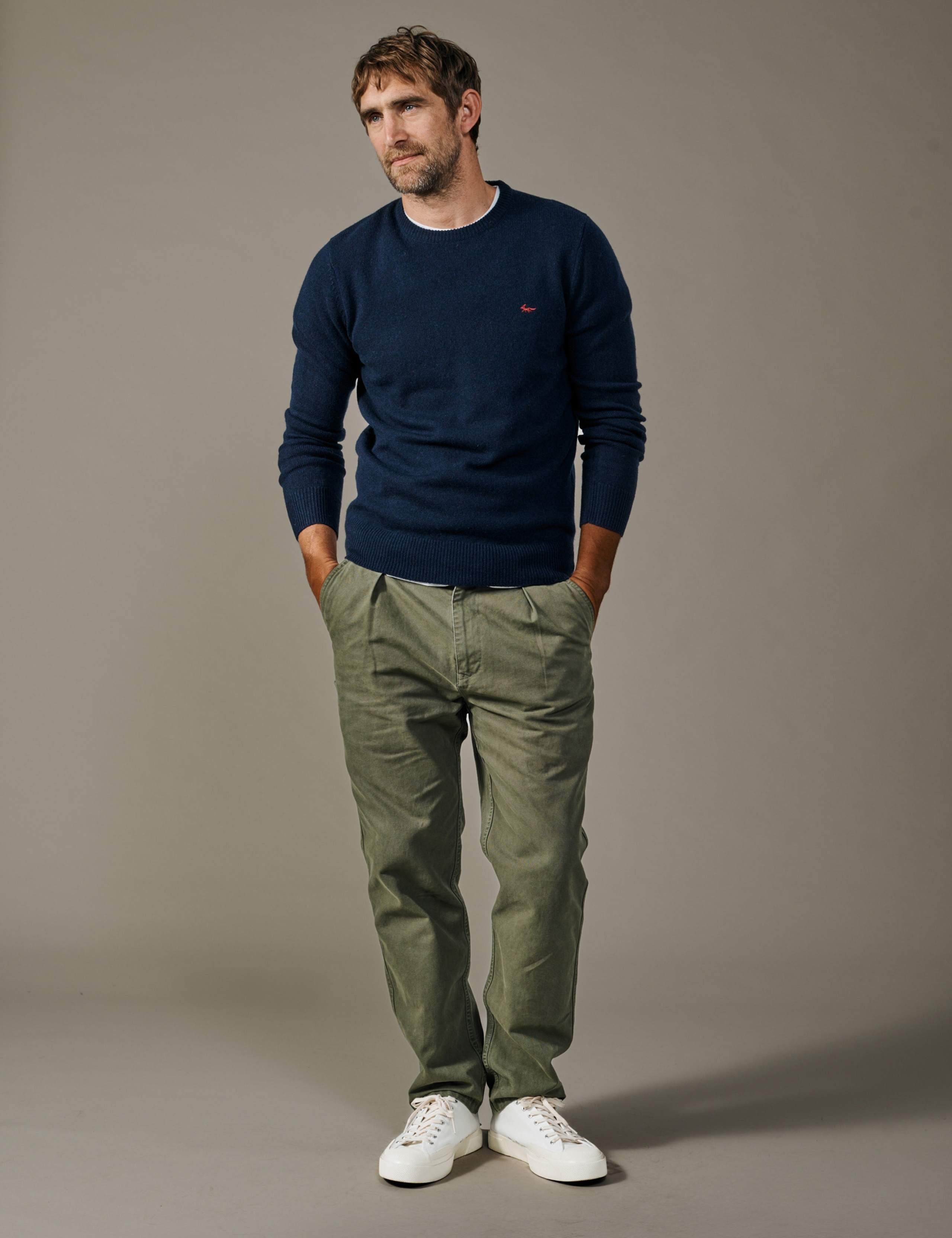 Pure Wool Textured Crew Neck Jumper 2 of 4