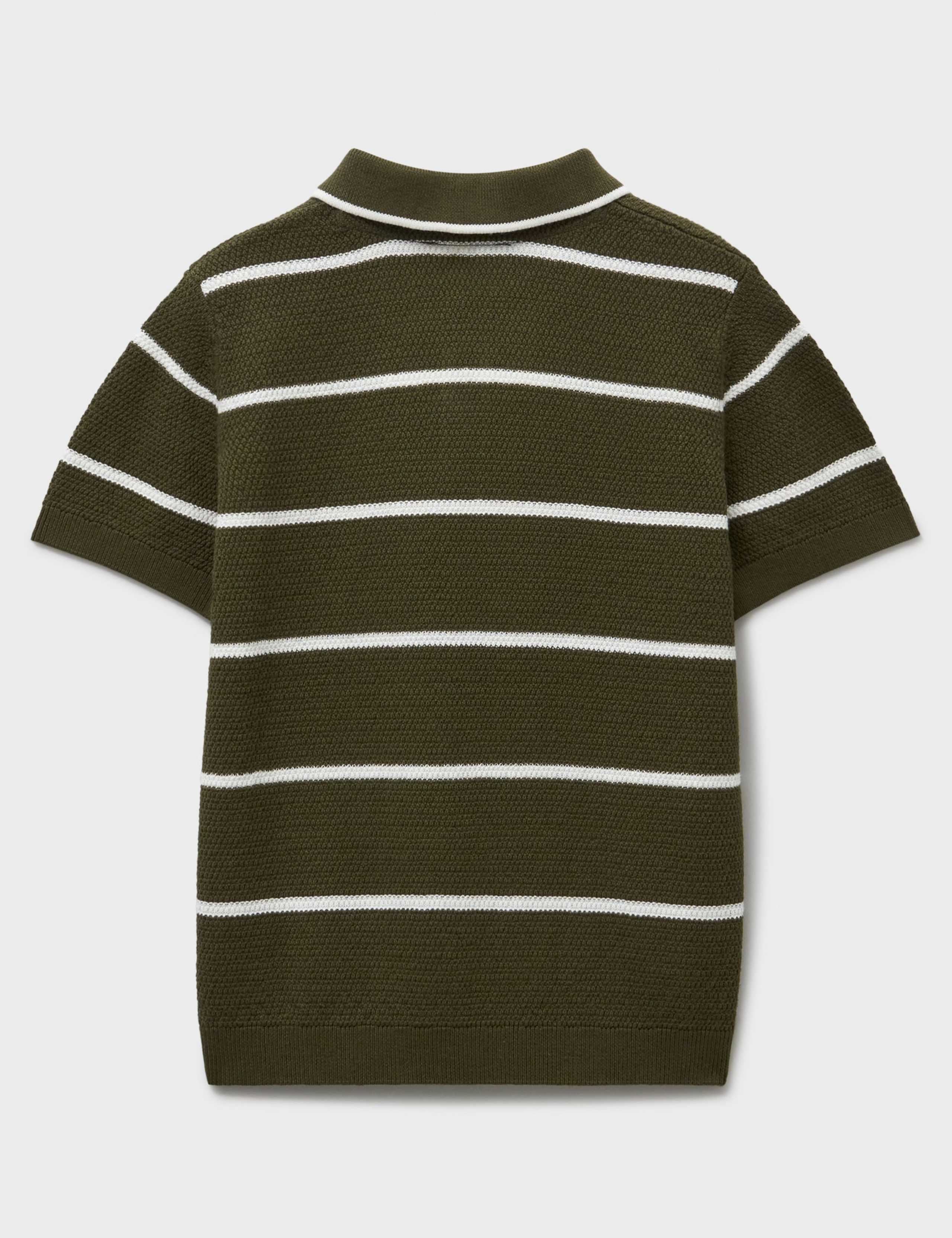 Pure Cotton Striped Polo Shirt (3-12 Yrs) 3 of 3