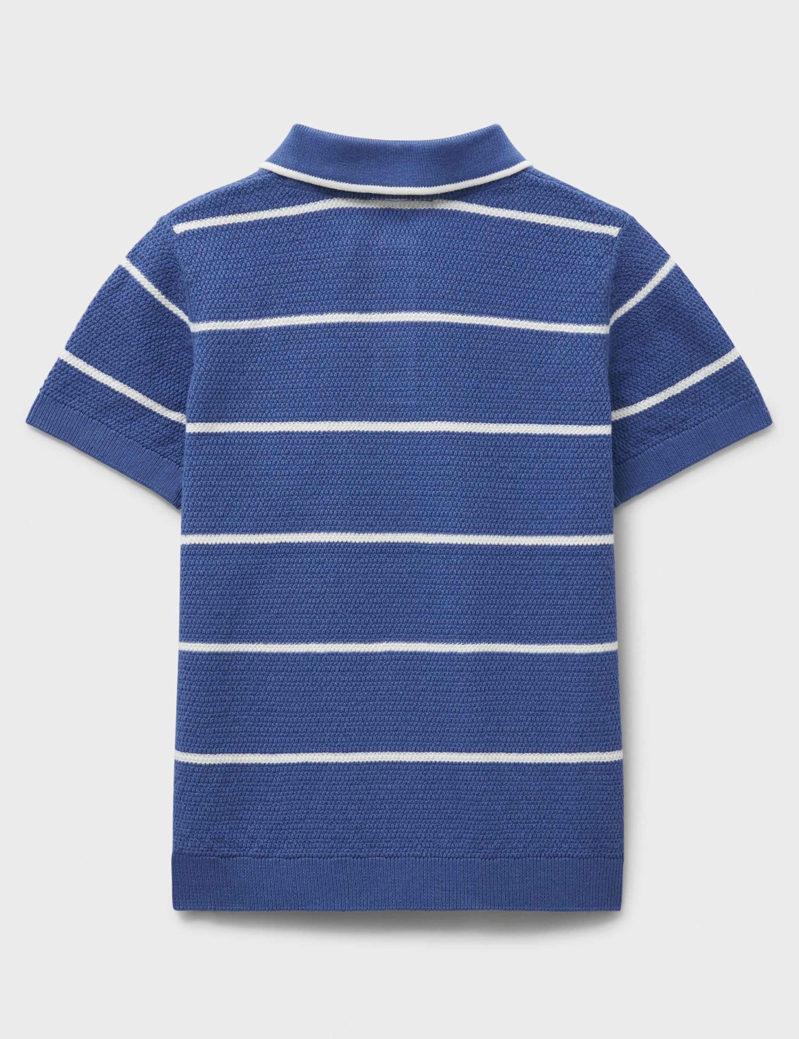 Pure Cotton Striped Polo Shirt (3-12 Yrs) 3 of 3