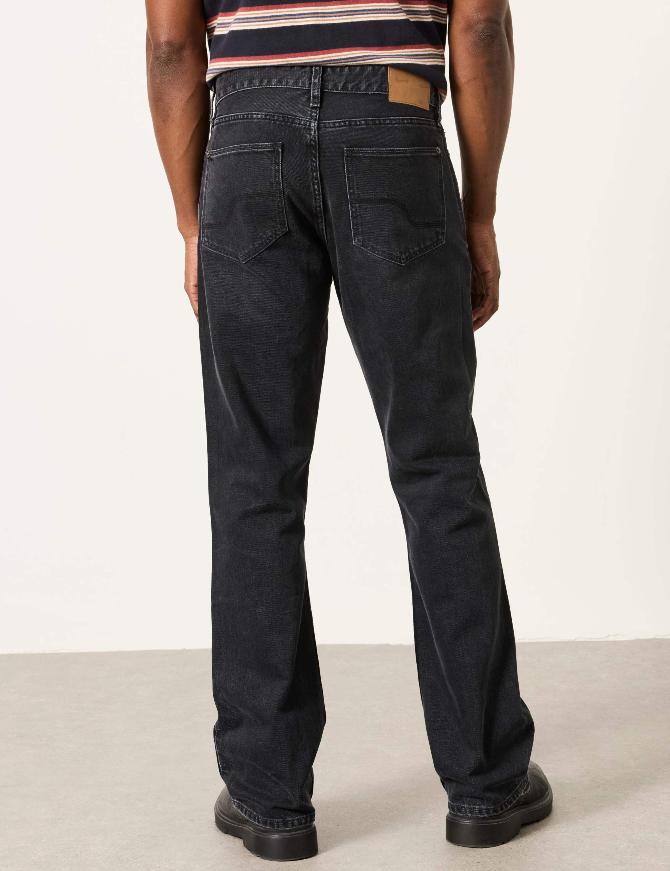 Straight Fit Pure Cotton Bootcut Jeans 4 of 6