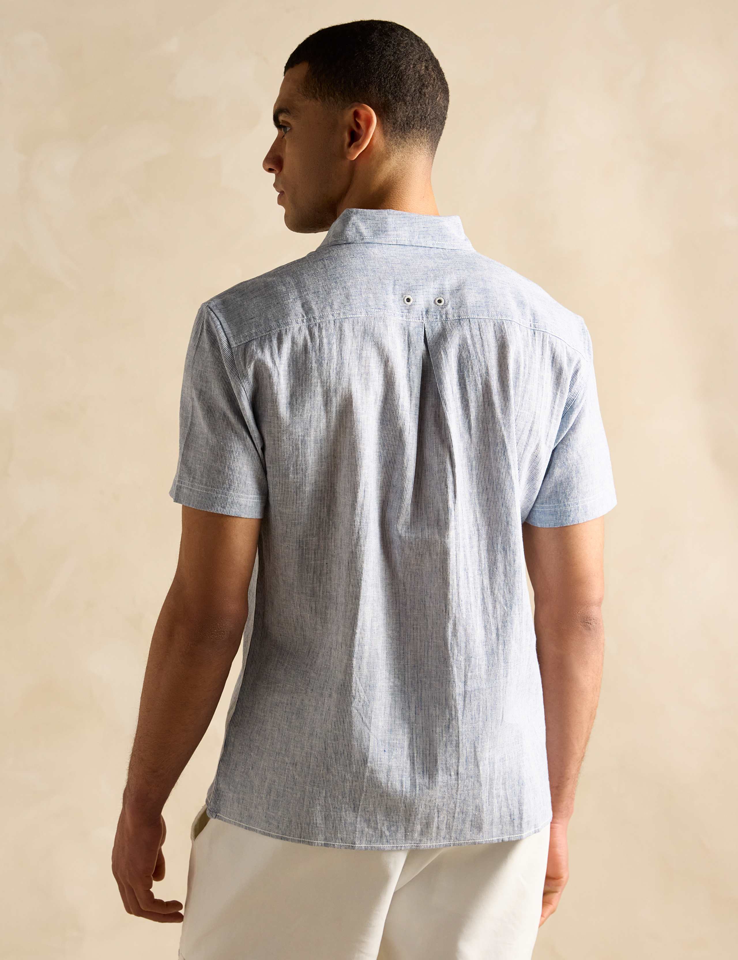 Linen Blend Striped Shirt 4 of 6