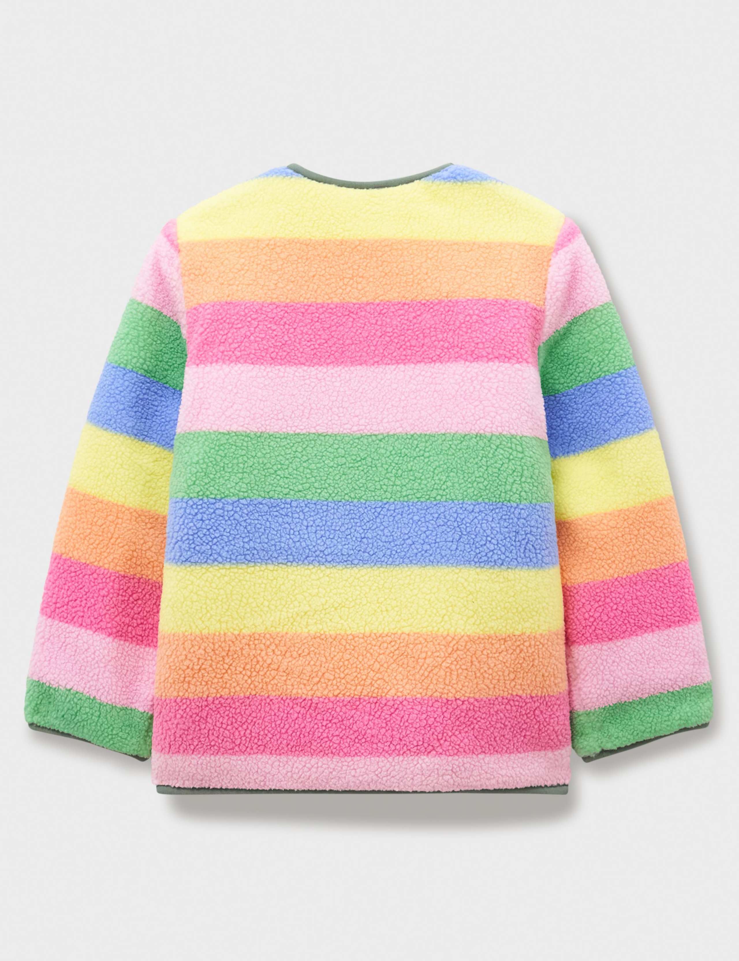 Borg Striped Jacket (3-12 Yrs) 3 of 3