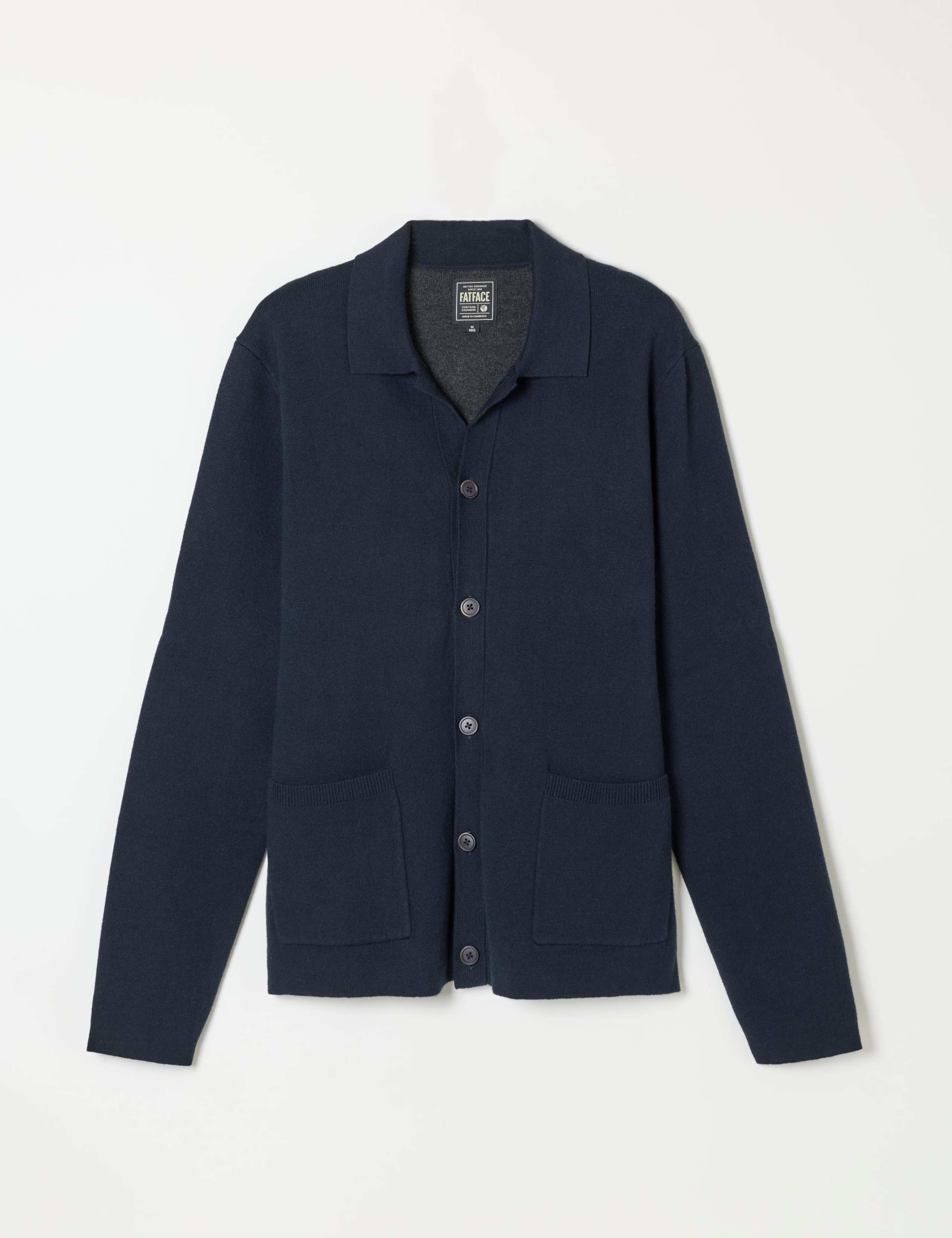 Cotton Rich Collared Cardigan with Cashmere 2 of 6