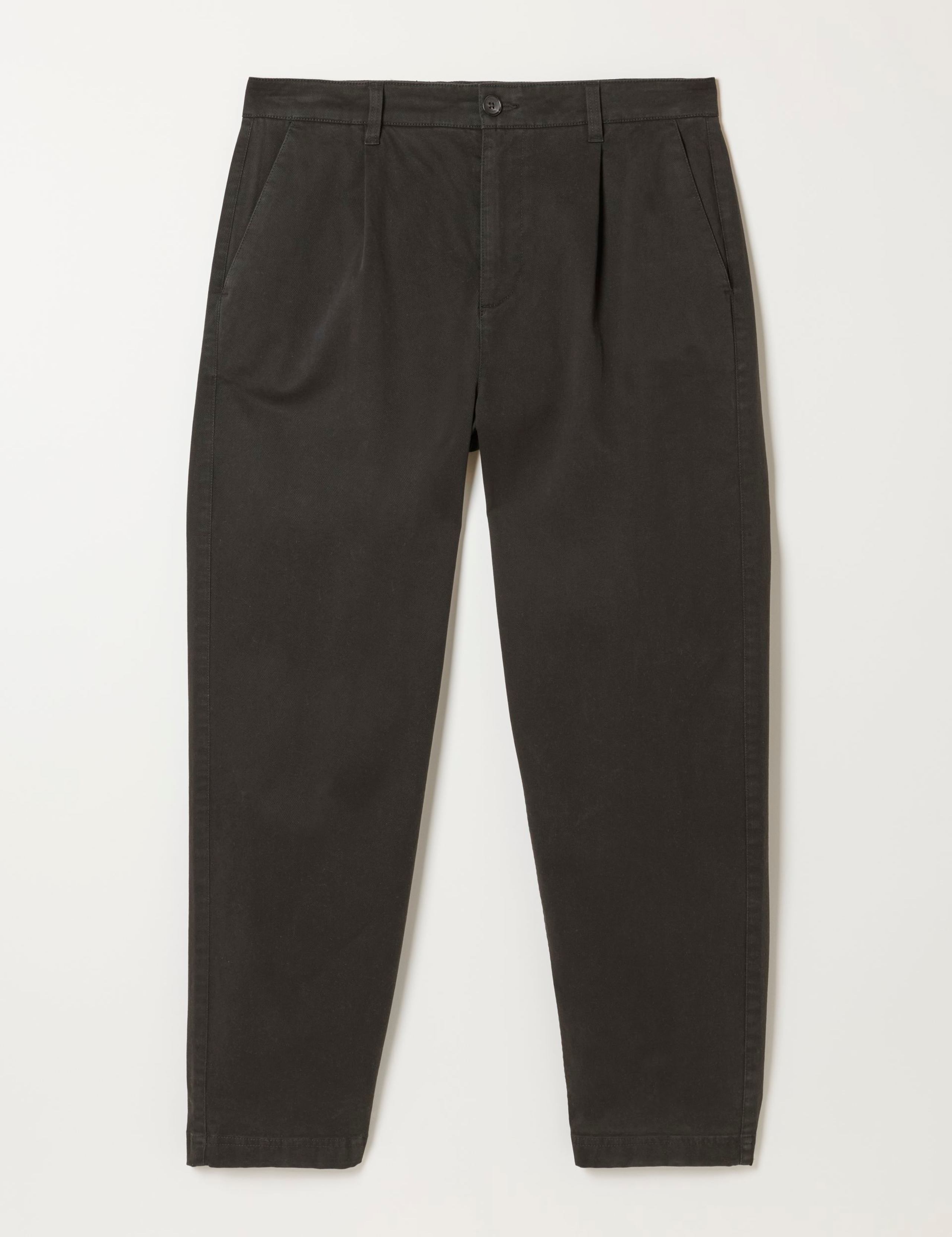 Regular Fit Pure Cotton Flat Front Trousers 2 of 5