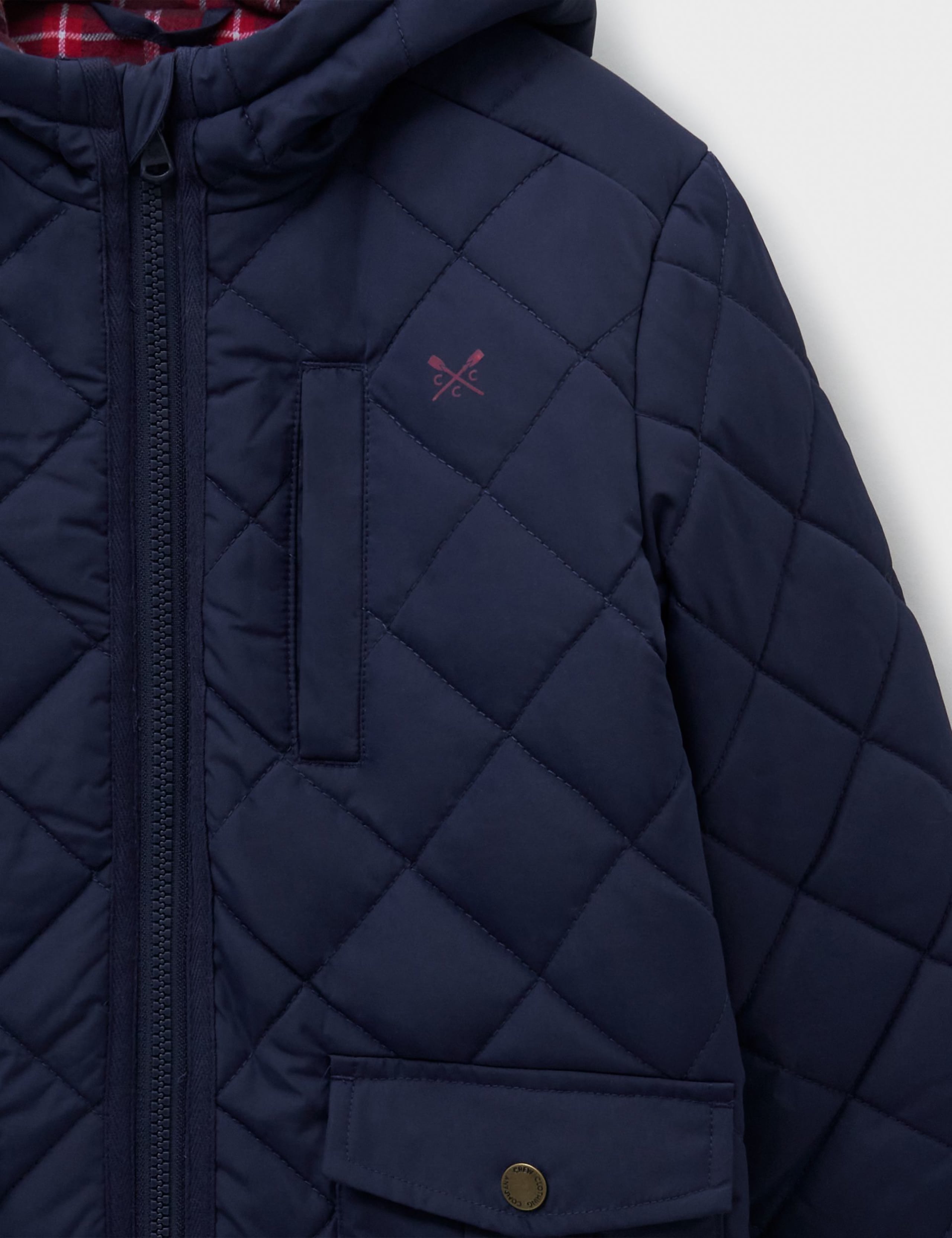 Quilted Showerproof Hooded Coat (3-12 Yrs) 2 of 3