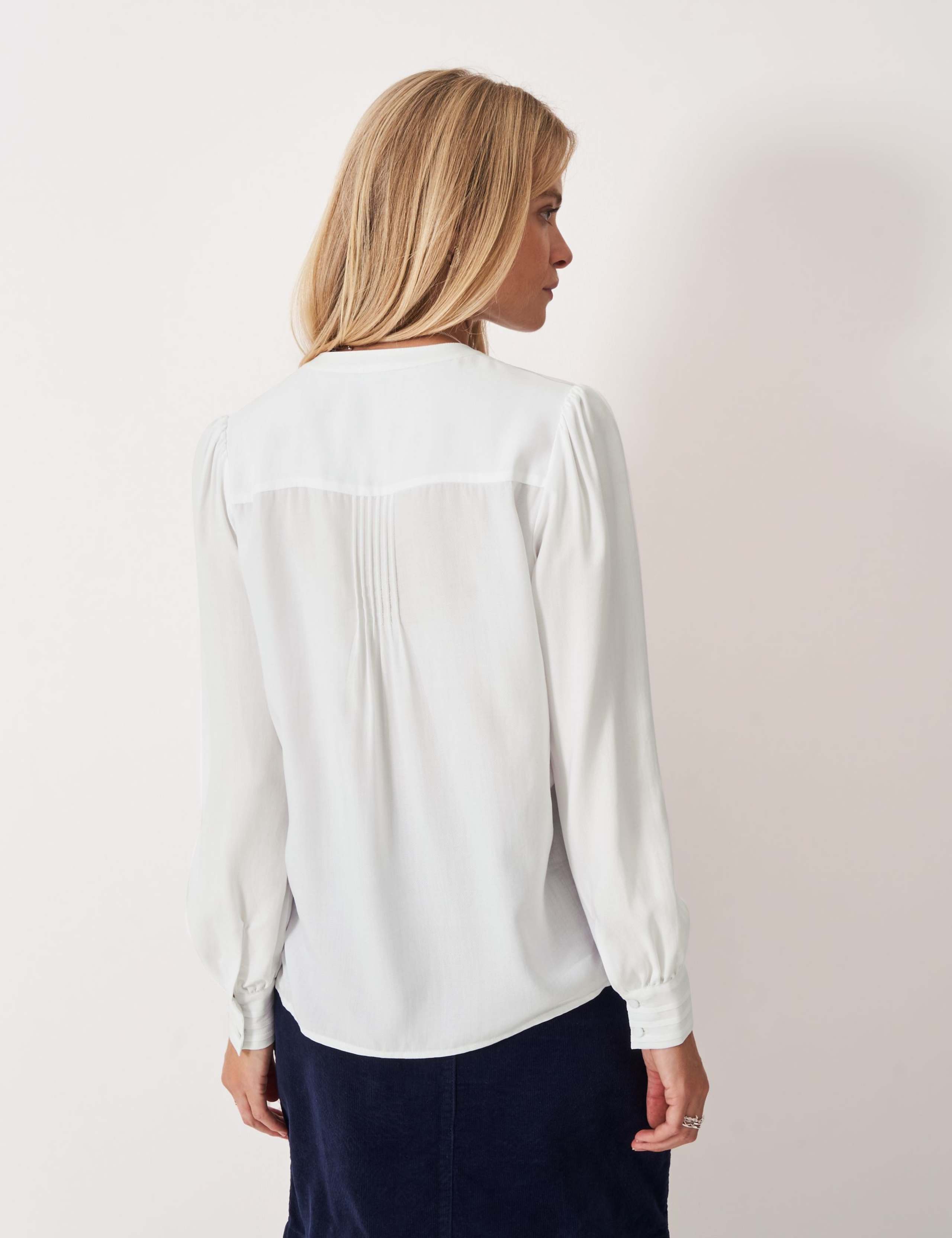 Pintuck Blouse with Lyocell 4 of 5