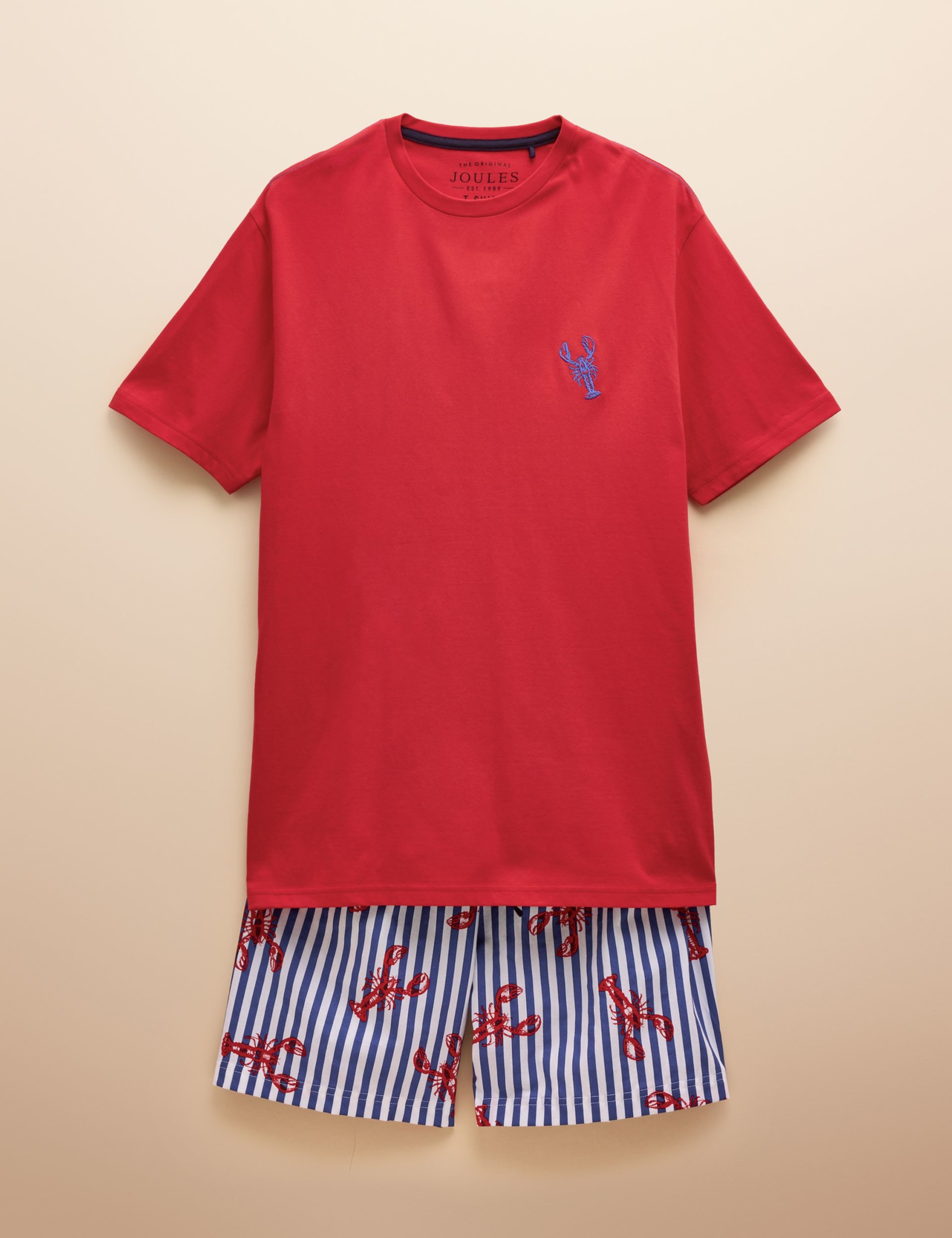 Pure Cotton Rugby Print Pyjama Set 2 of 7