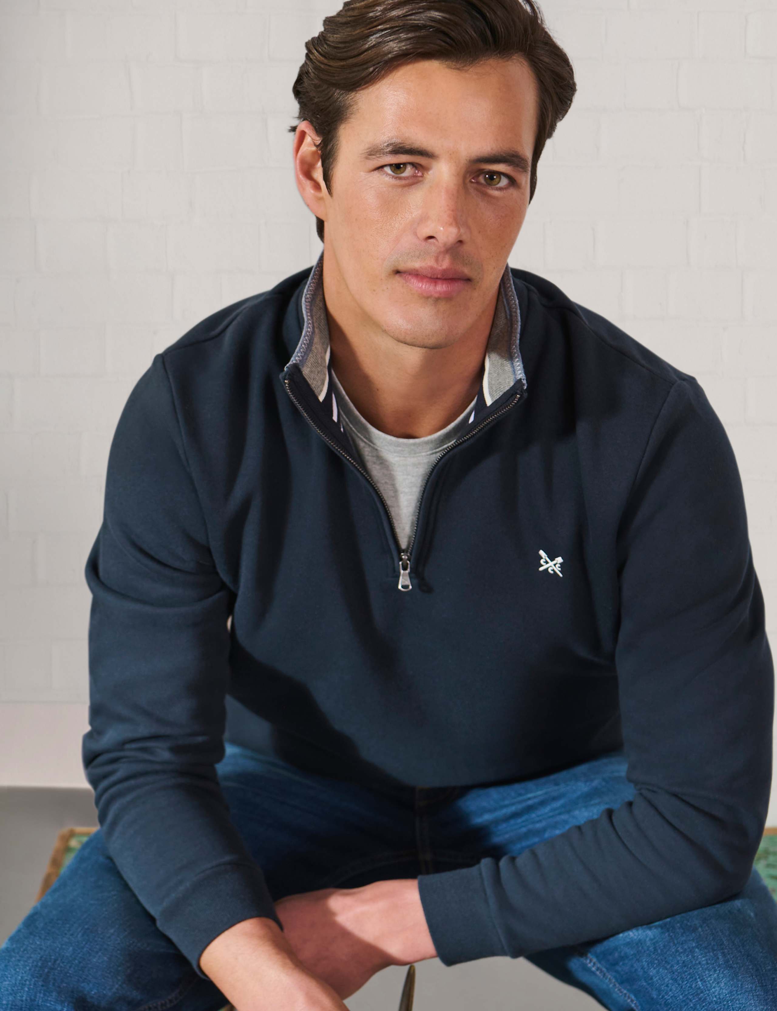 Cotton Rich Half Zip Sweatshirt 3 of 4