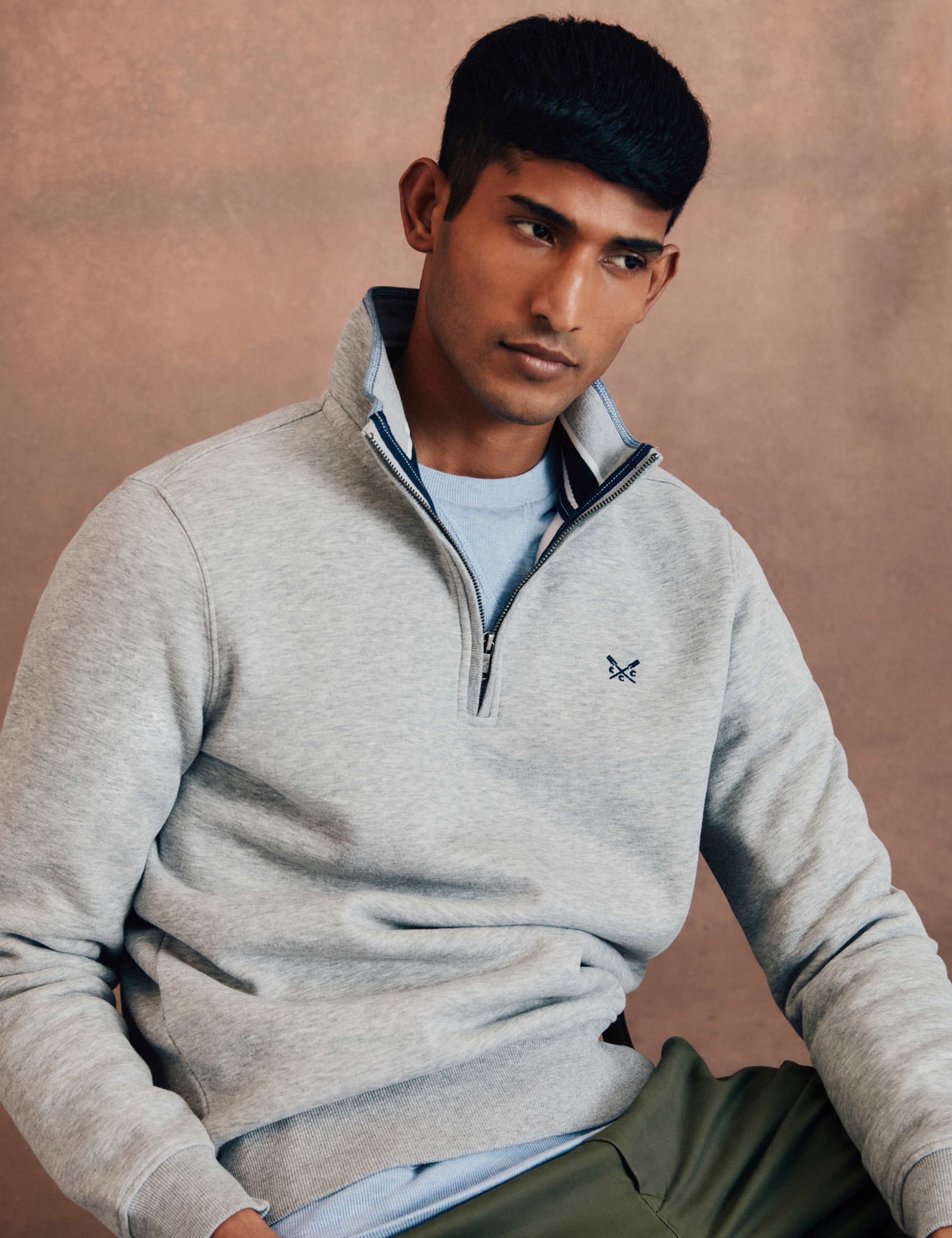 Cotton Rich Half Zip Sweatshirt 3 of 5