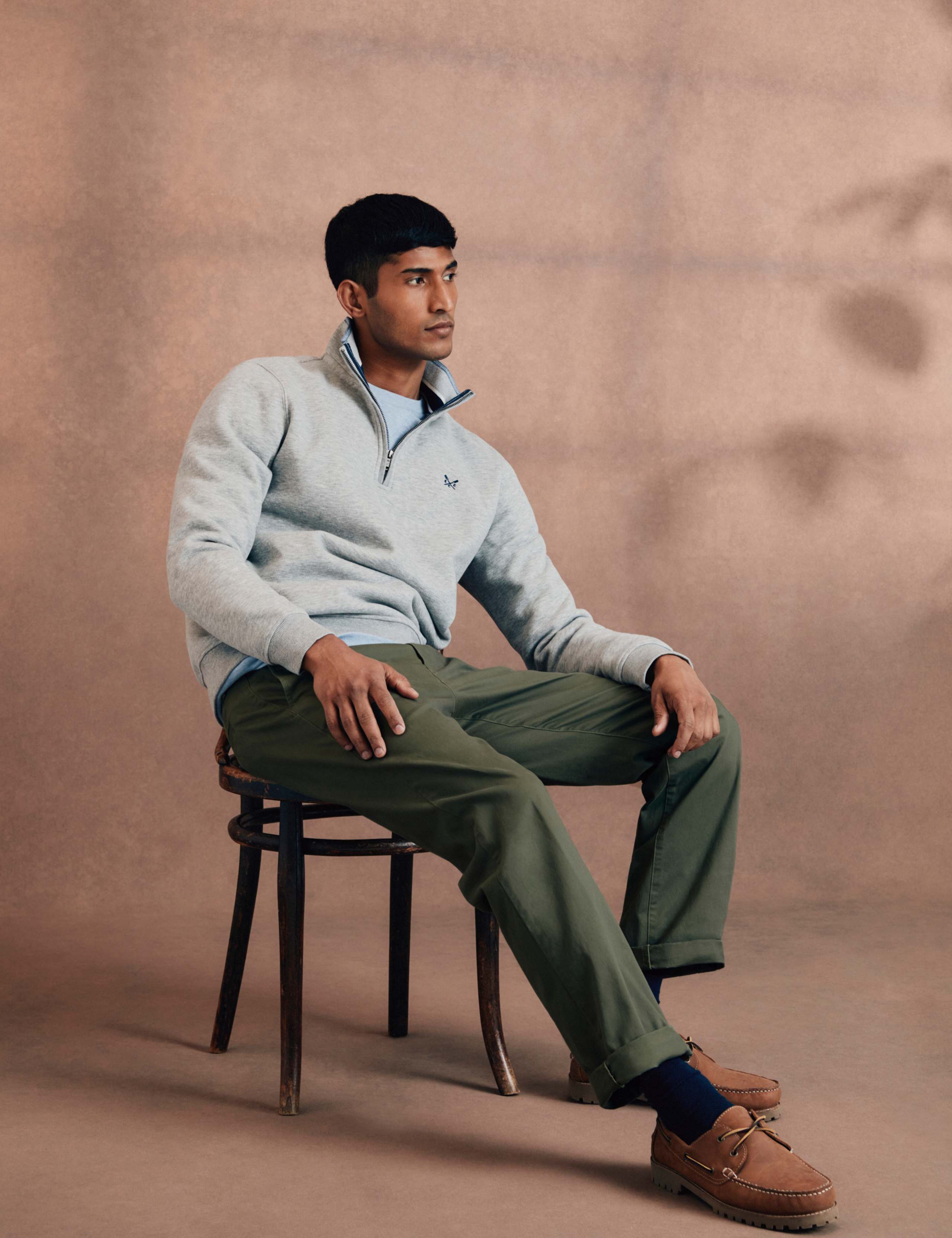 Cotton Rich Half Zip Sweatshirt 4 of 5