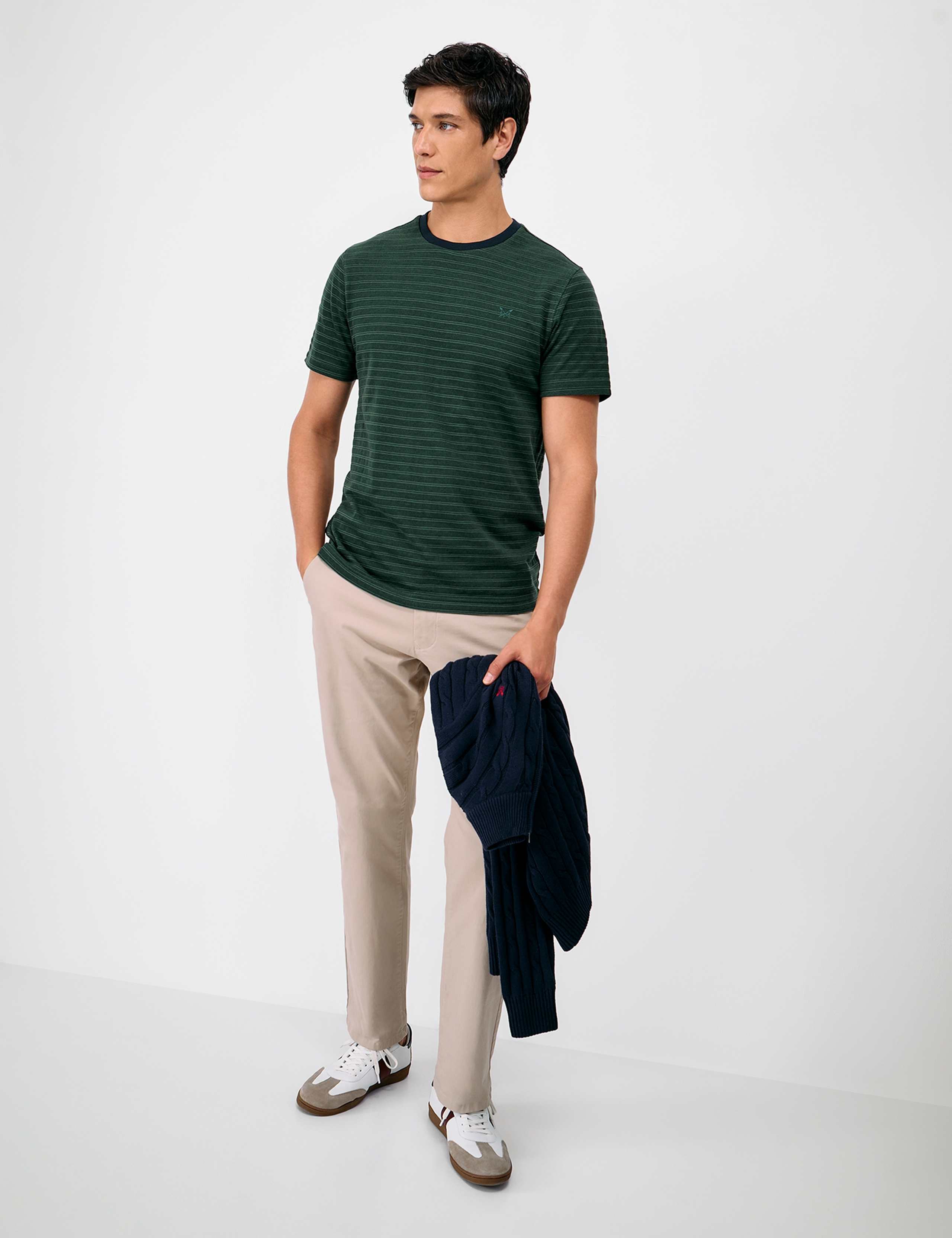 Pure Cotton Striped Short Sleeve T-Shirt 4 of 5