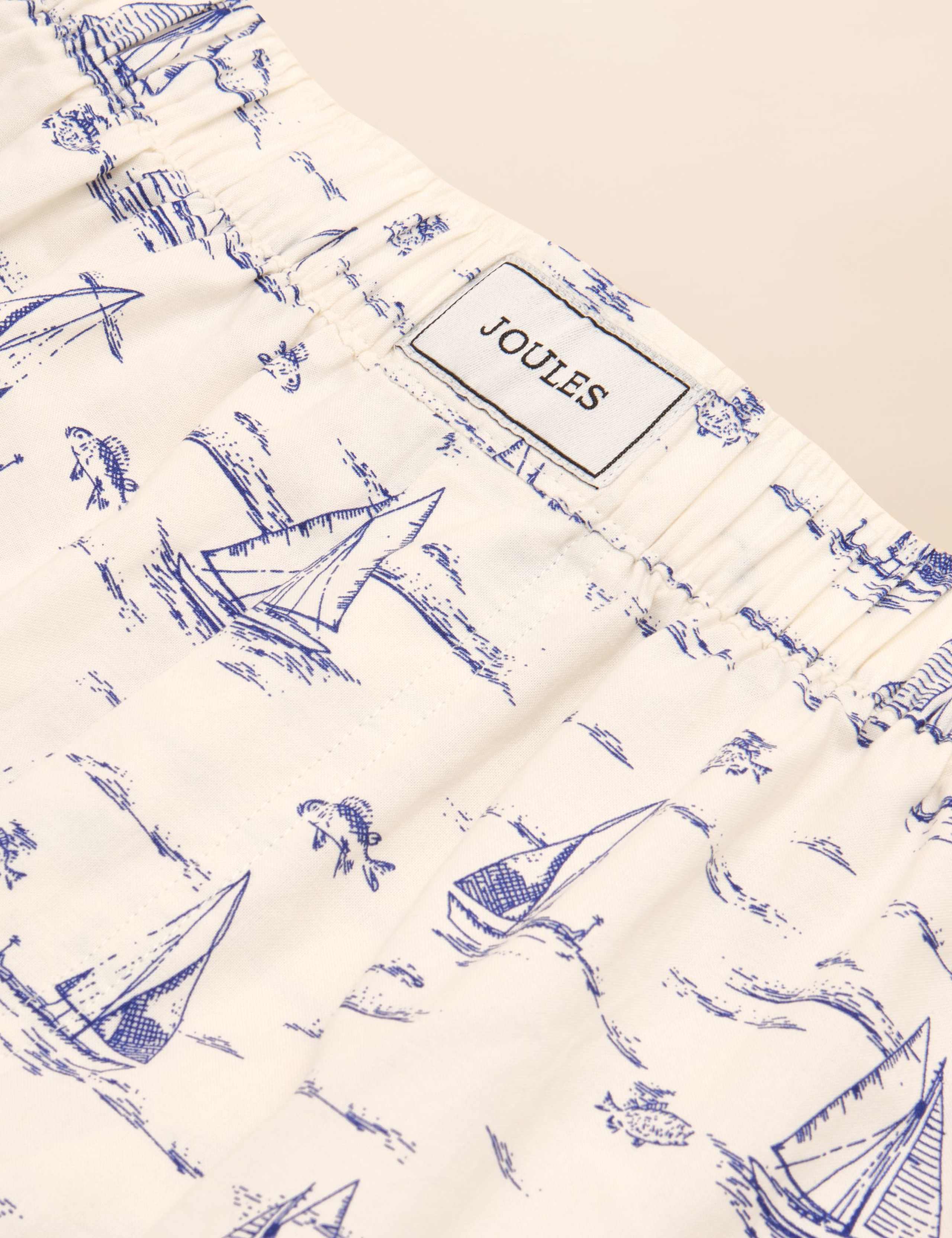 Pure Cotton Boat Print Woven Boxers 3 of 3