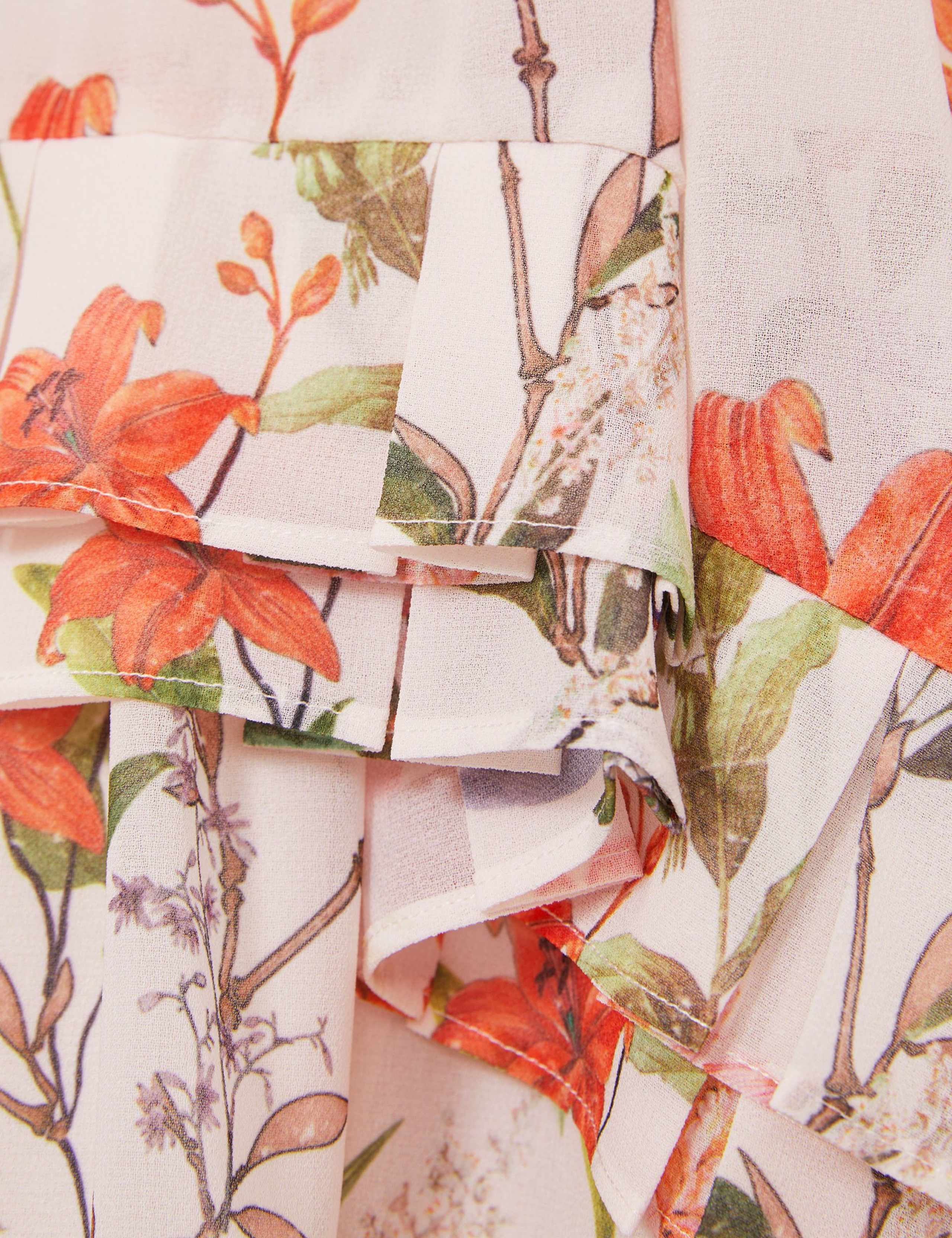 Chiffon Floral Frill Detail Dress (4-14 Yrs) 4 of 4