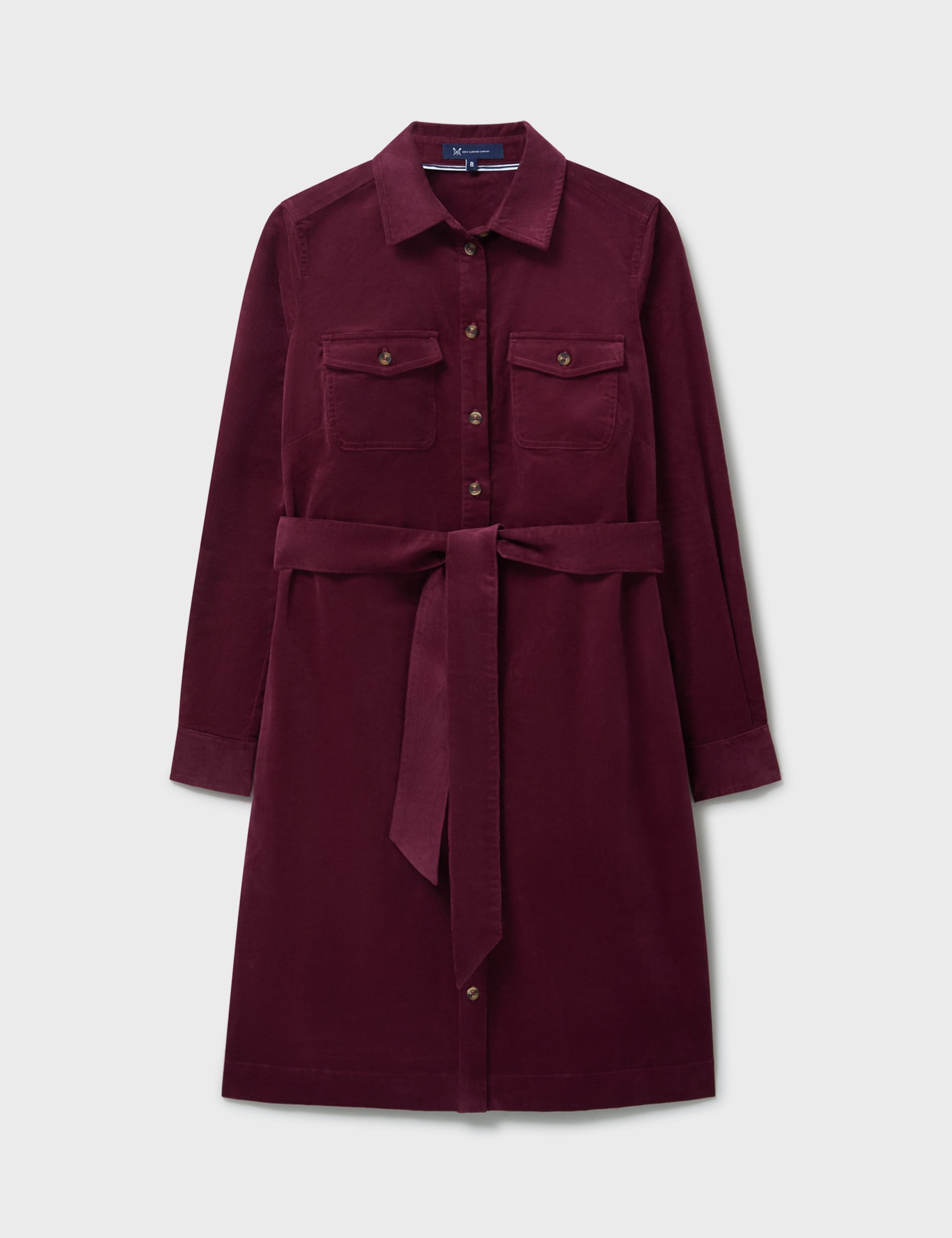 Cord Collared Tie Detail Midi Column Dress 2 of 5