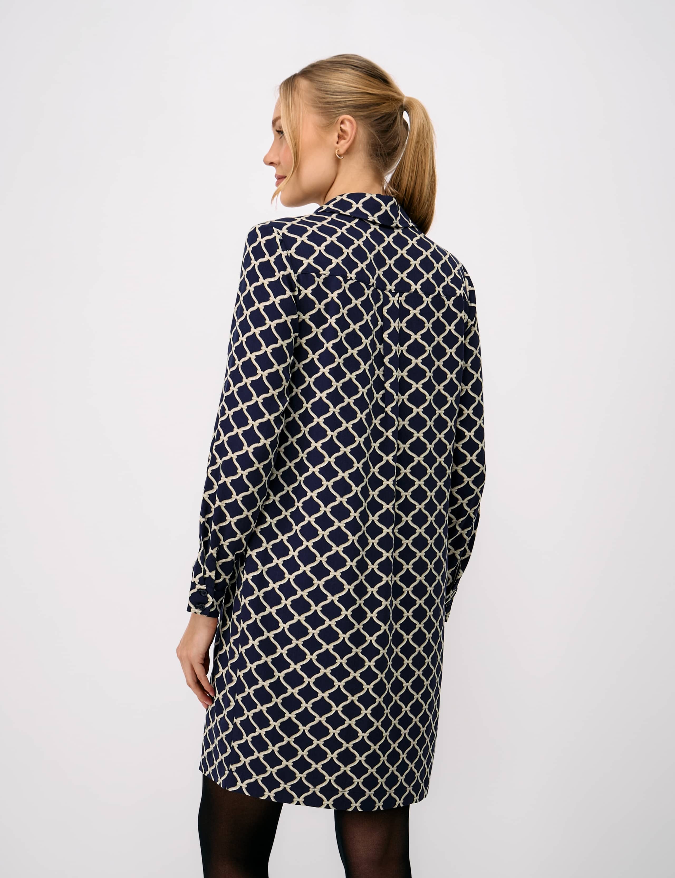 Button Through Mini Shirt Dress 3 of 5