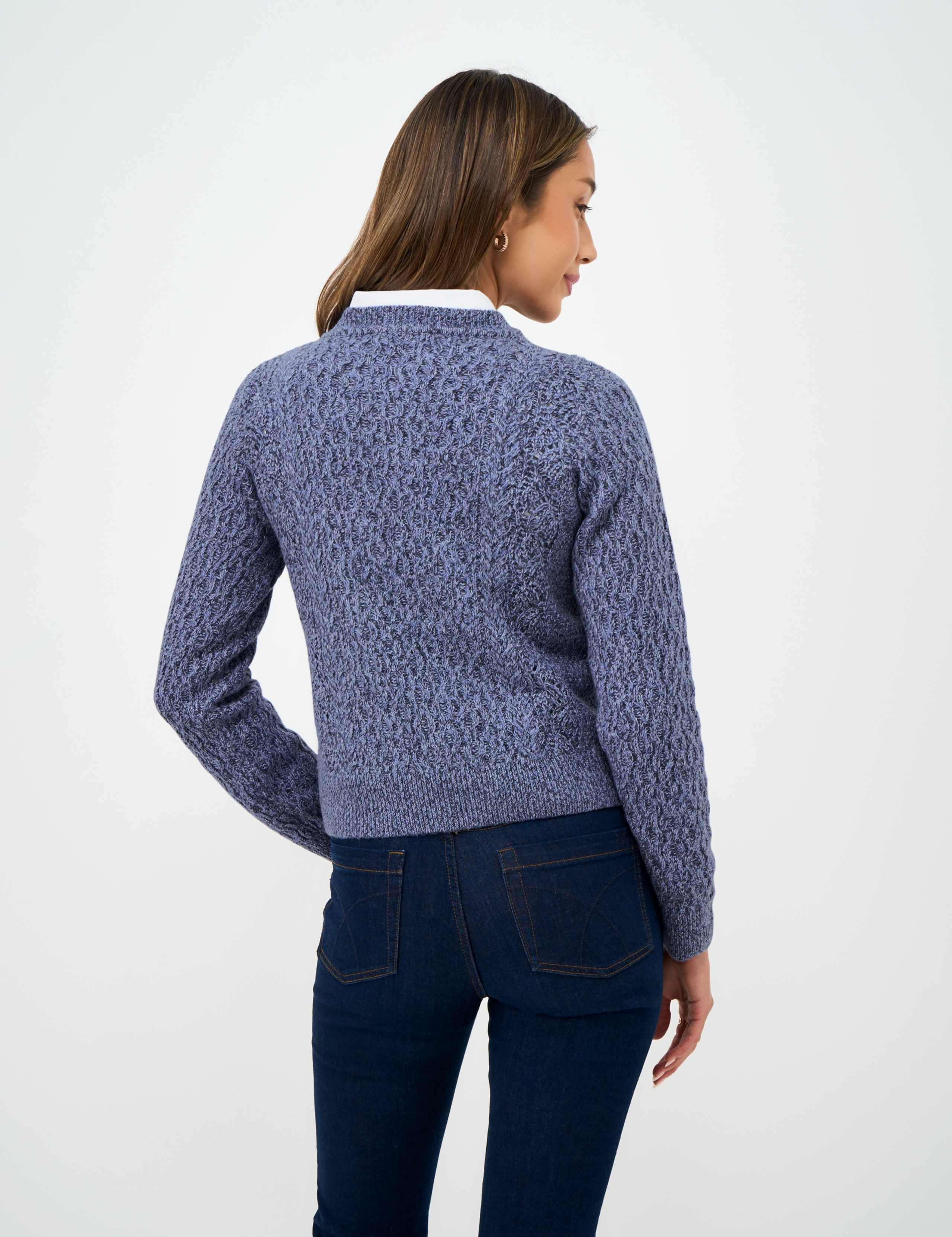 Cable Knit Crew Neck Jumper 3 of 5