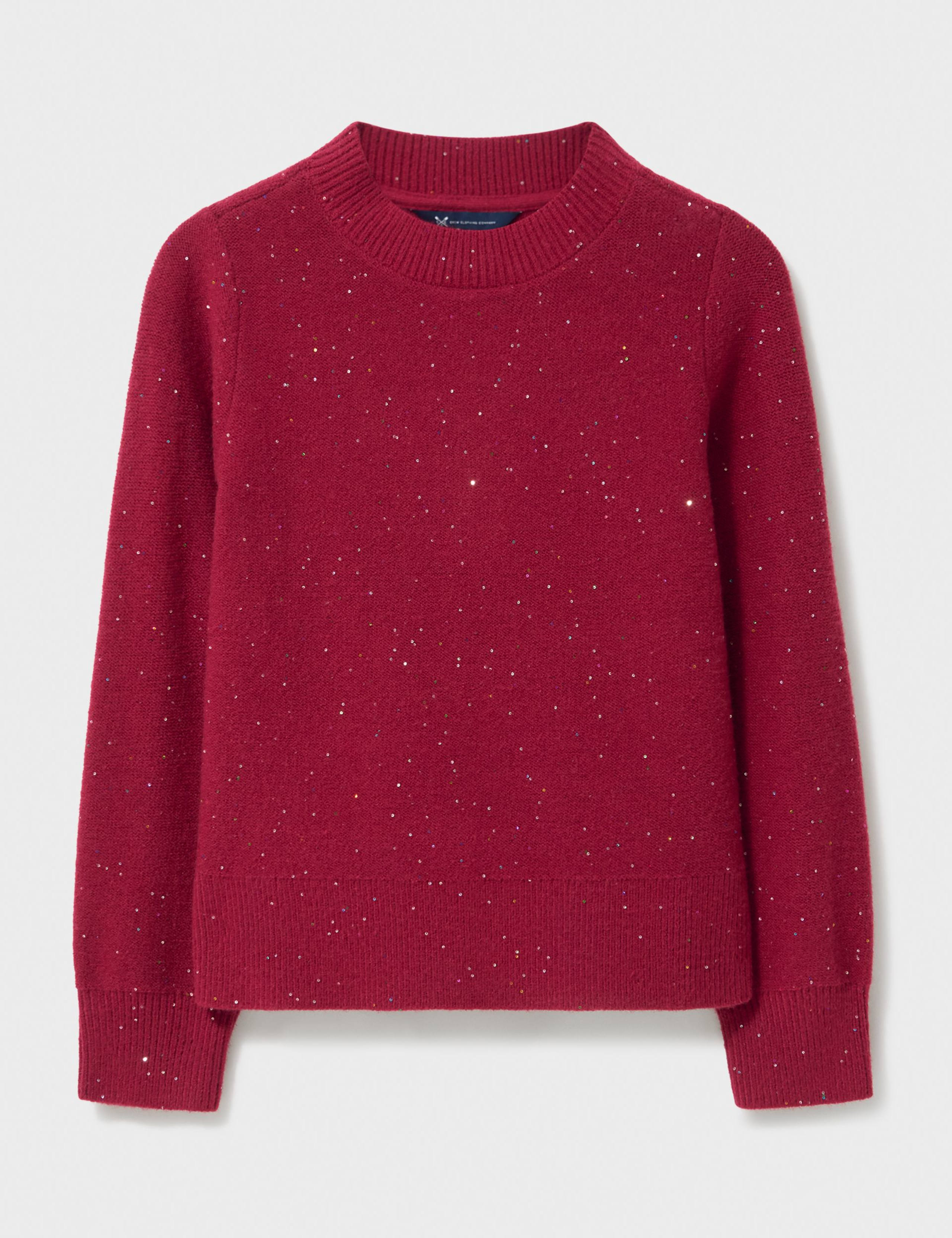 Sparkly Crew Neck Balloon Sleeve Jumper 2 of 5