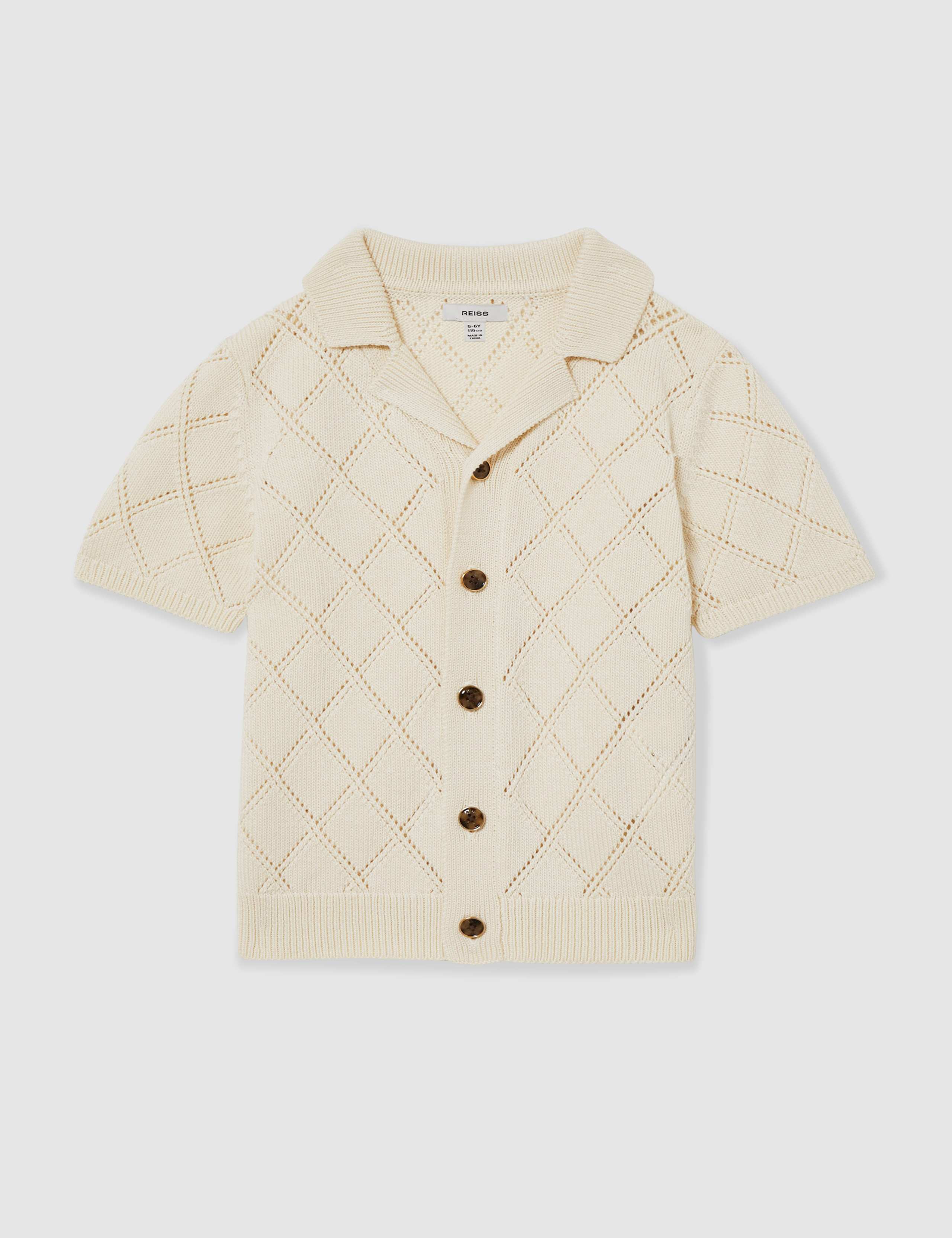 Cotton Rich Textured Shirt (3-14 Yrs) 2 of 4