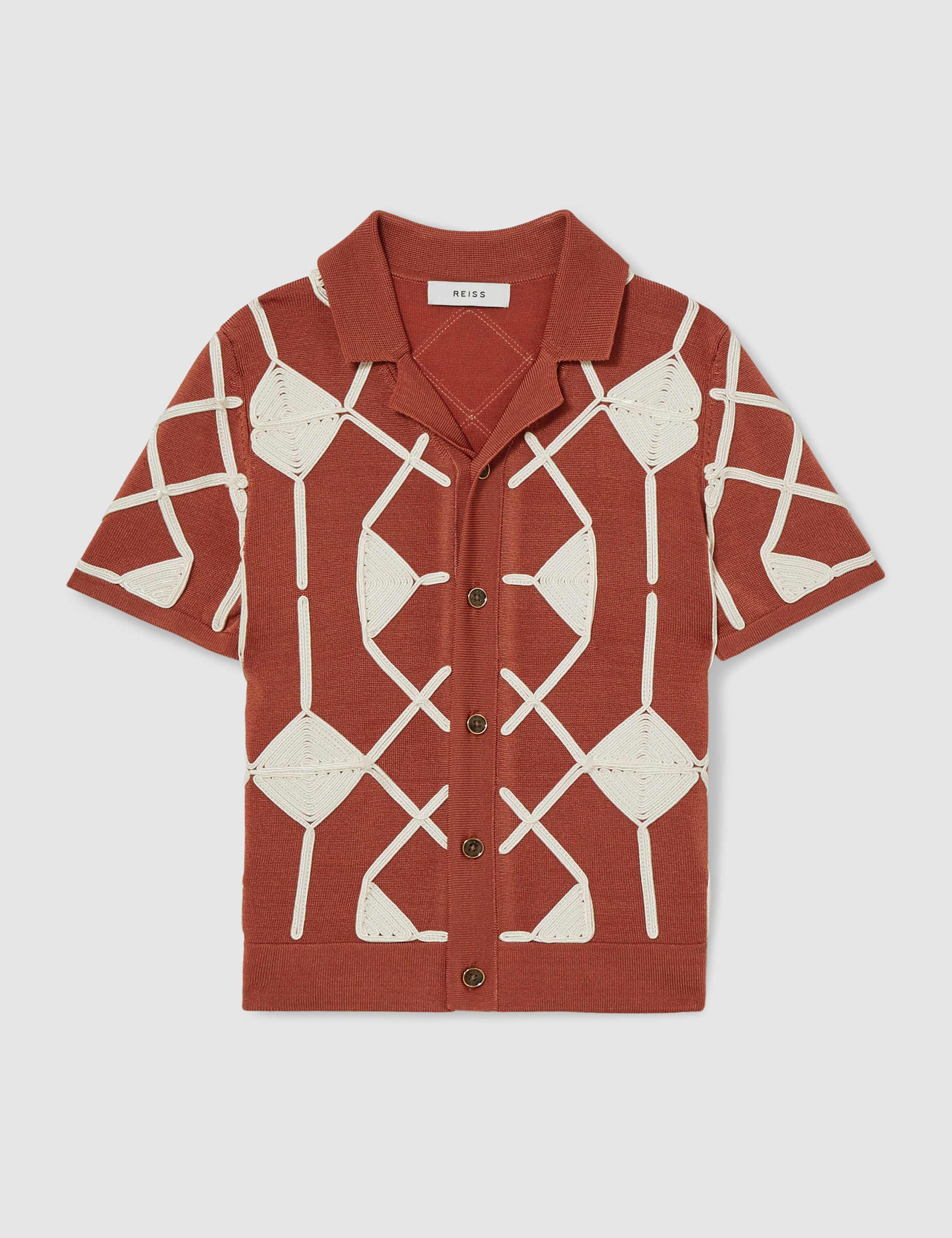 Geometric Embroidered Shirt (3-14 Yrs) 2 of 4
