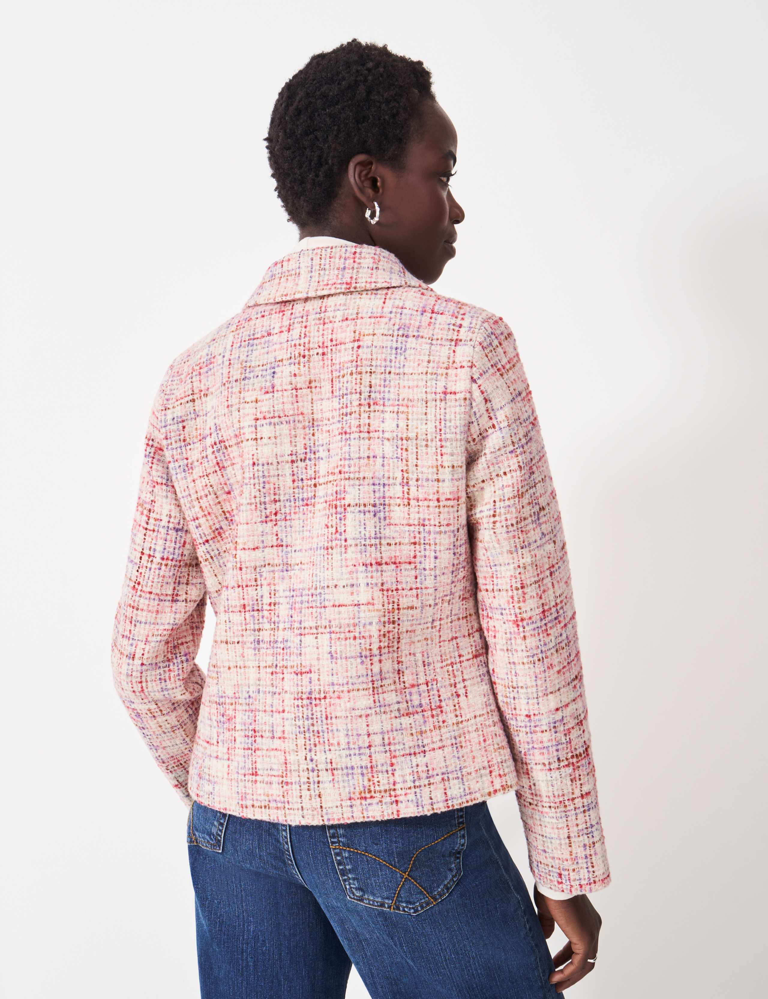 Textured Collared Short Jacket 4 of 5
