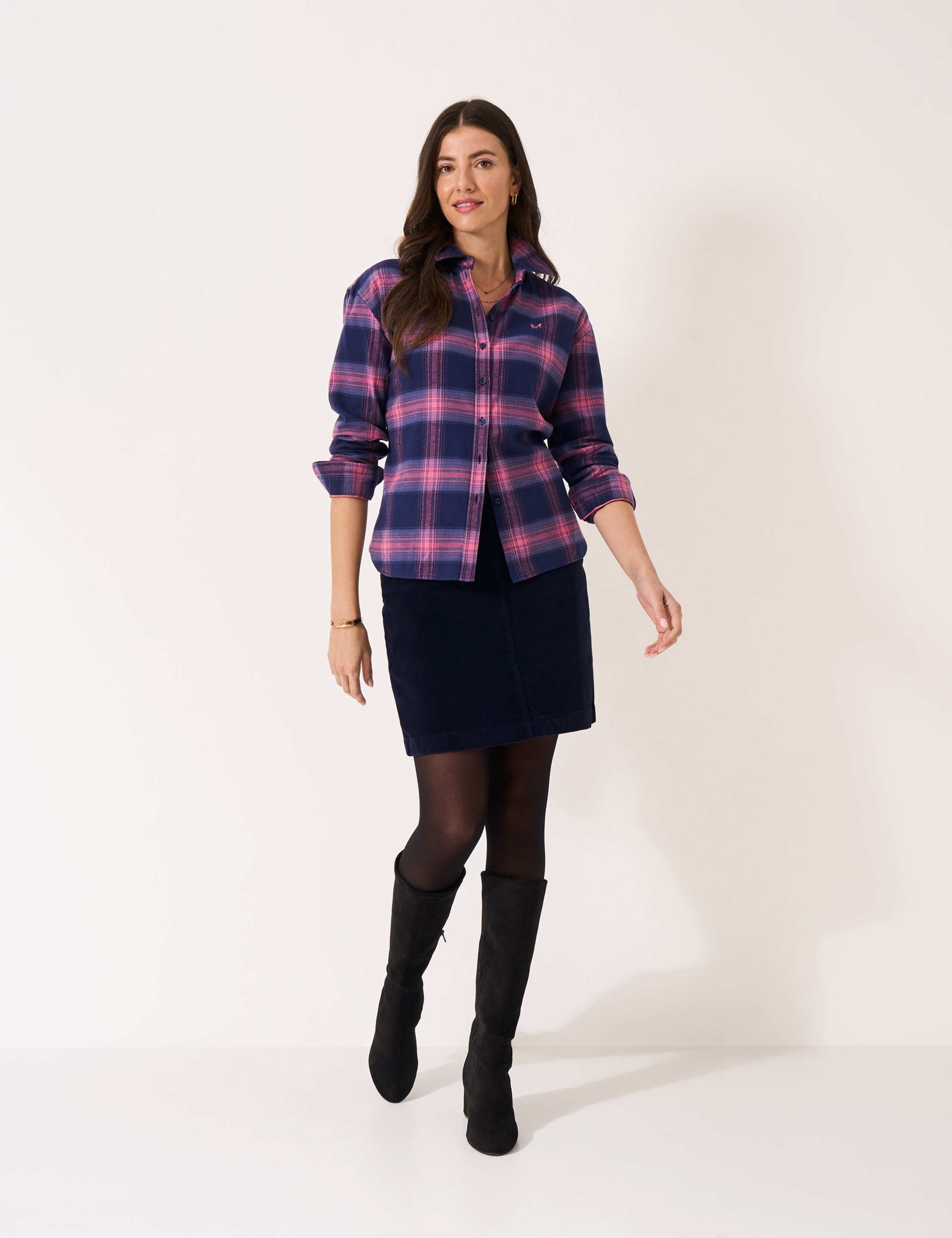 Velvet Mini A-Line Skirt 1 of 5