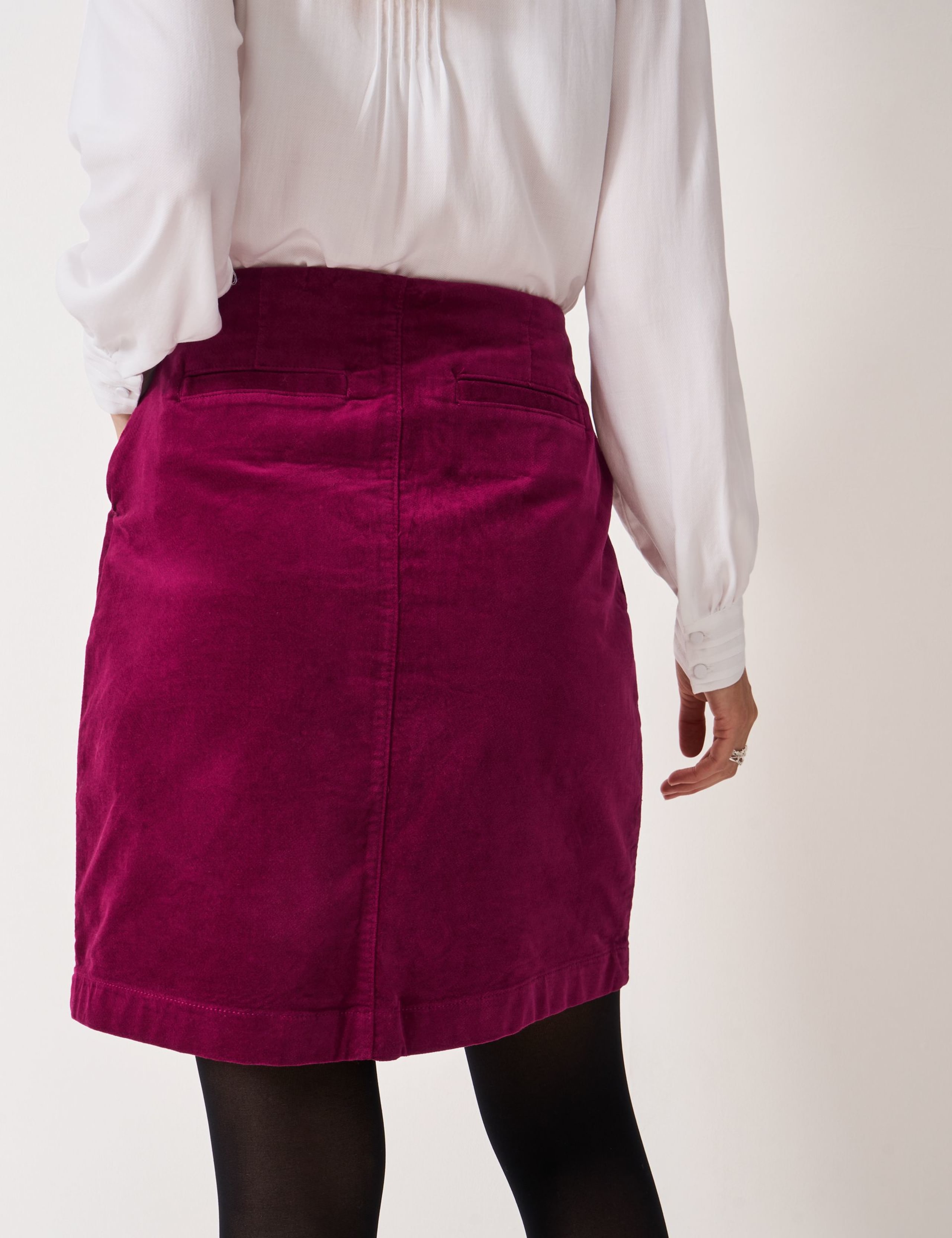 Velvet Mini A-Line Skirt 5 of 5