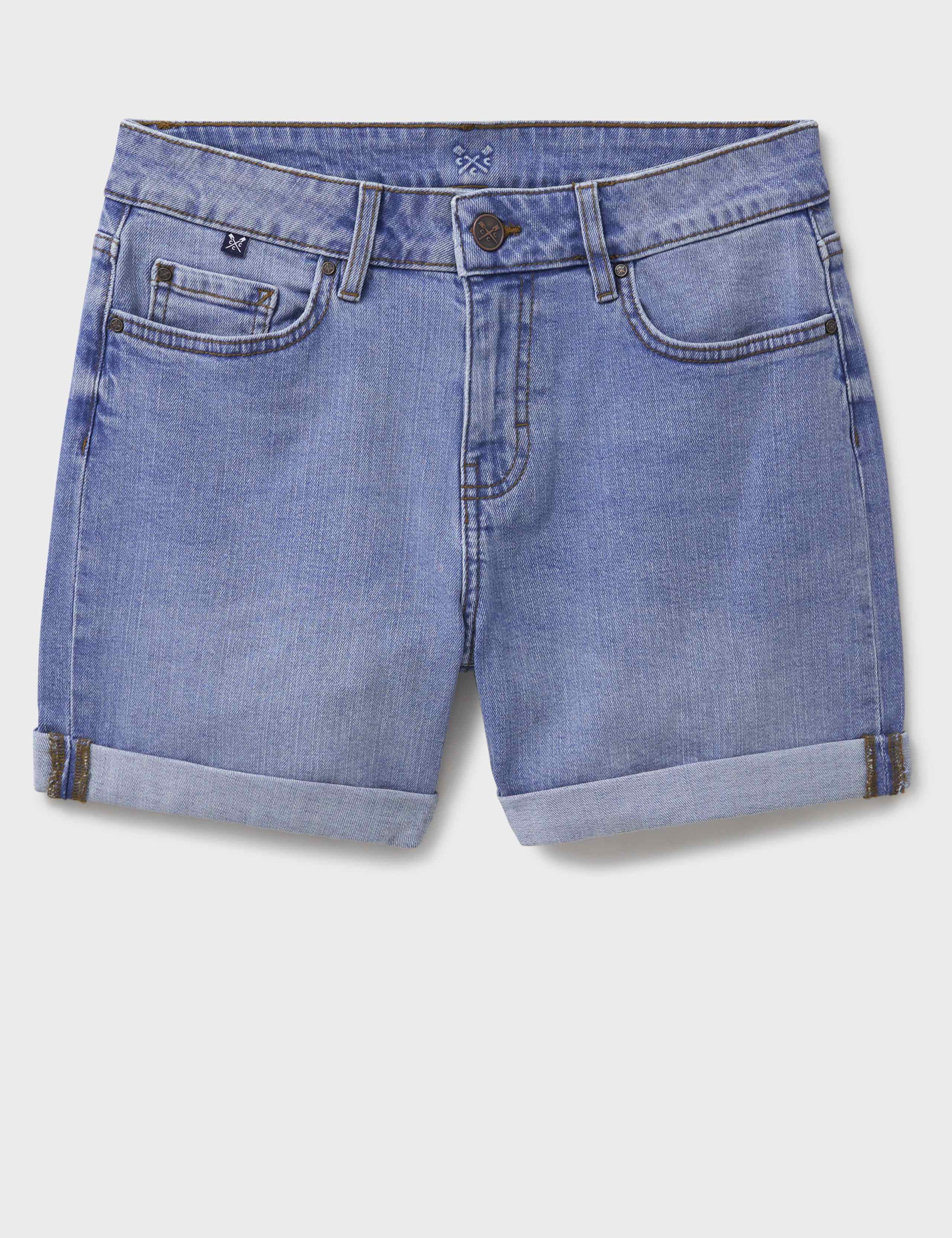 Denim Turn-Up Shorts 2 of 5